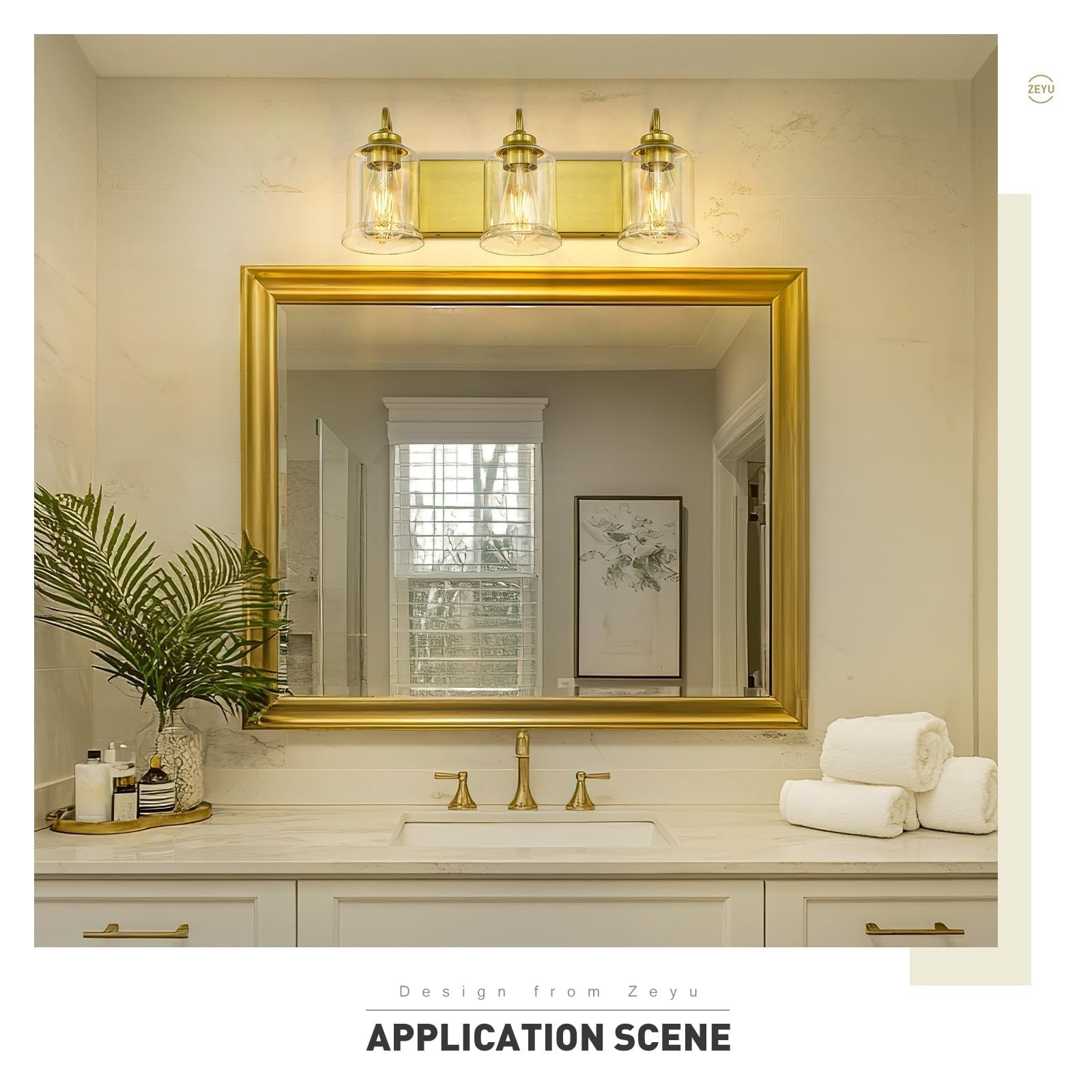 Éclairage de vanité moderne à 3, 4, 5 ou 6 lumières pour miroir de salle de bain