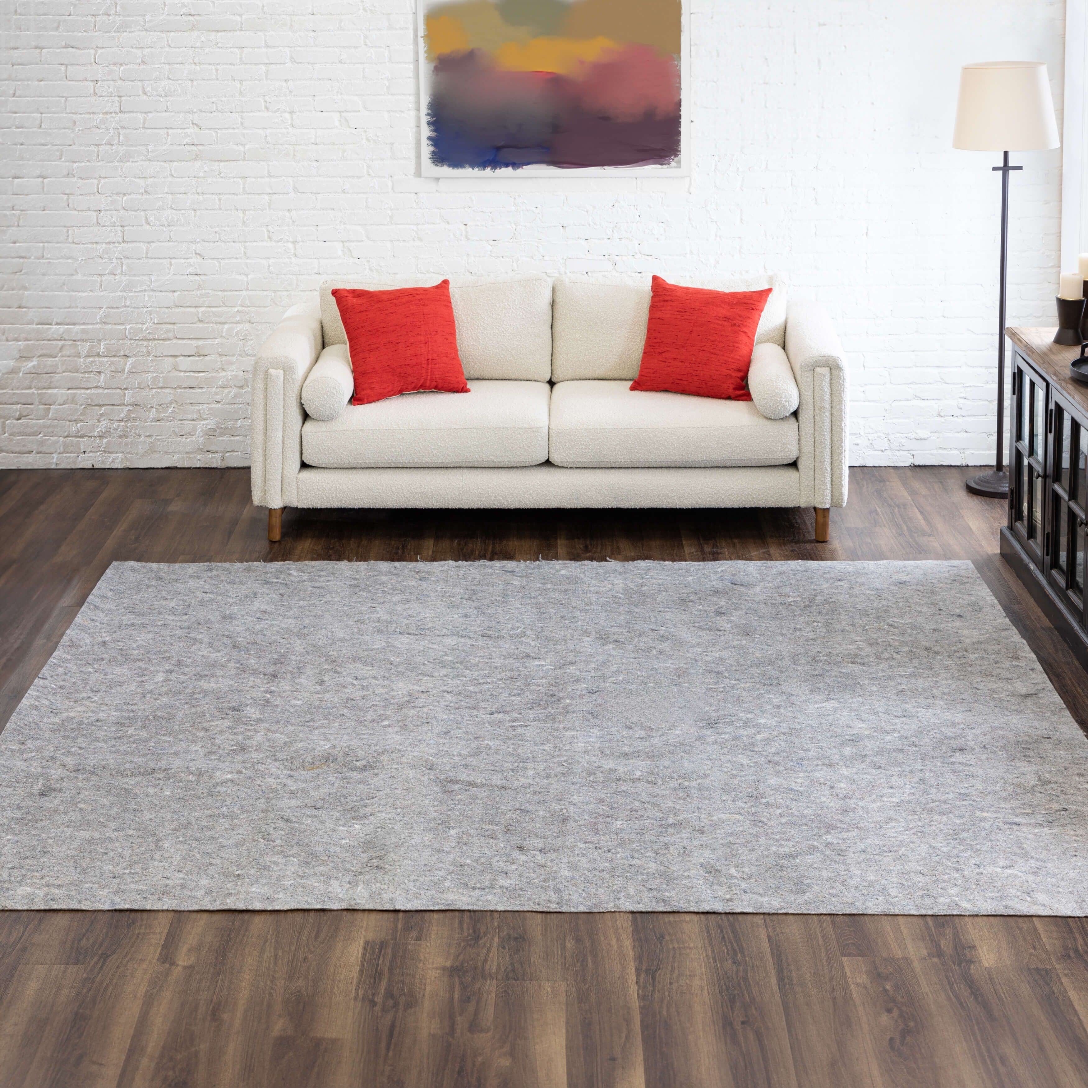 Mohawk Home Pet Friendly, sous-tapis anti-éclaboussures, antidérapant et réversible - Gris