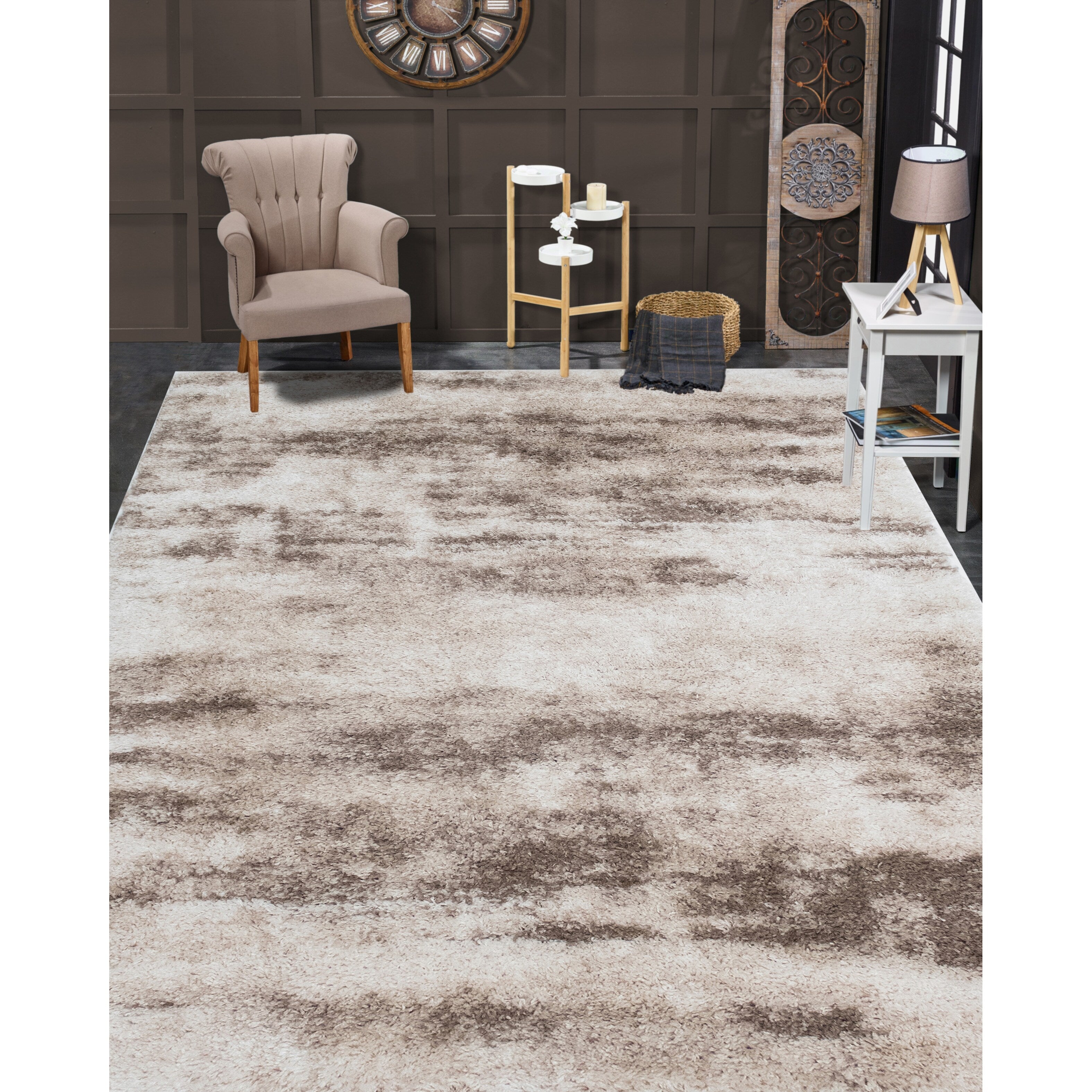 Noori Rug Lux Madison Tapis à poils longs abstrait 5,1 cm