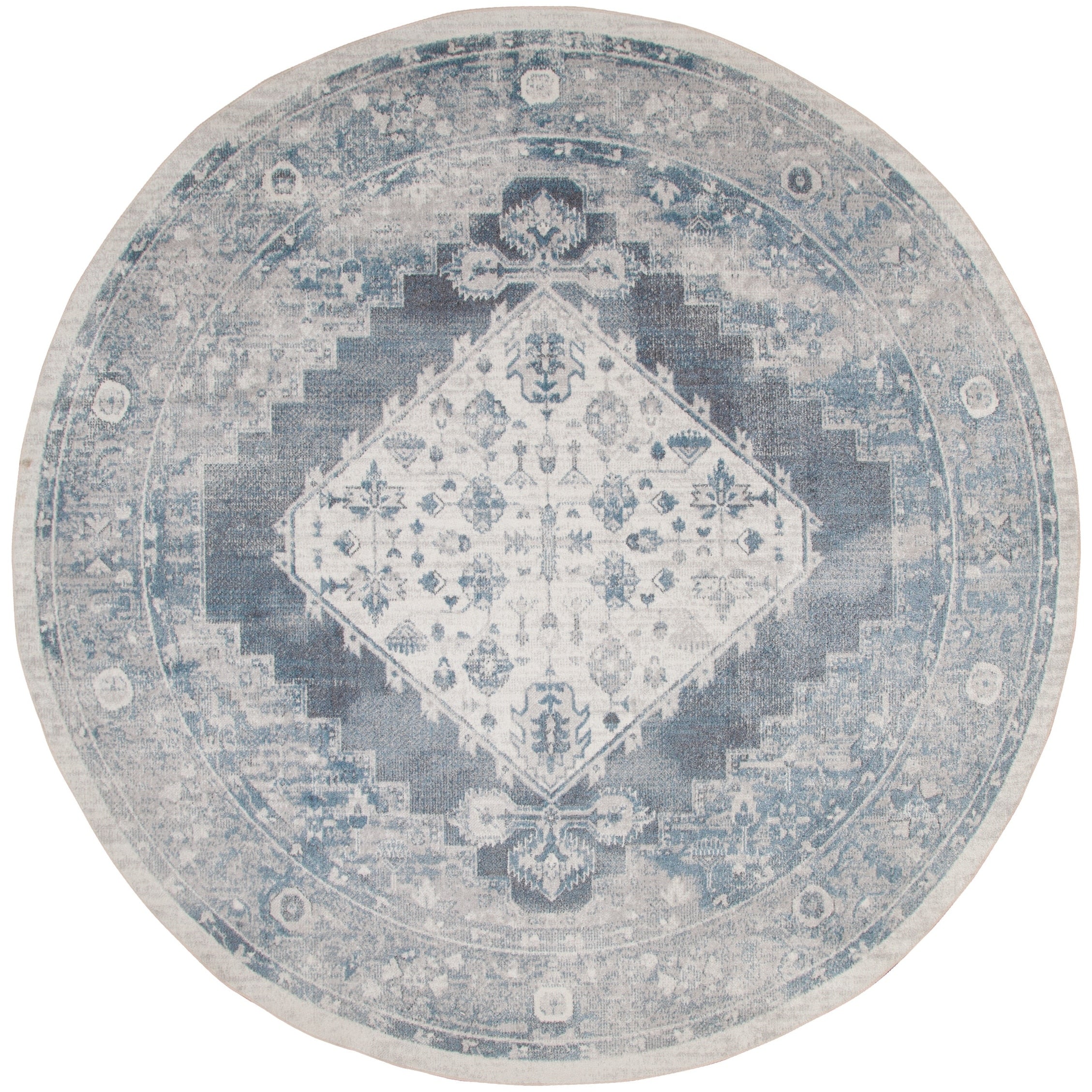 Tapis persan vieilli Nourison Abby lavable en machine pour l'intérieur uniquement