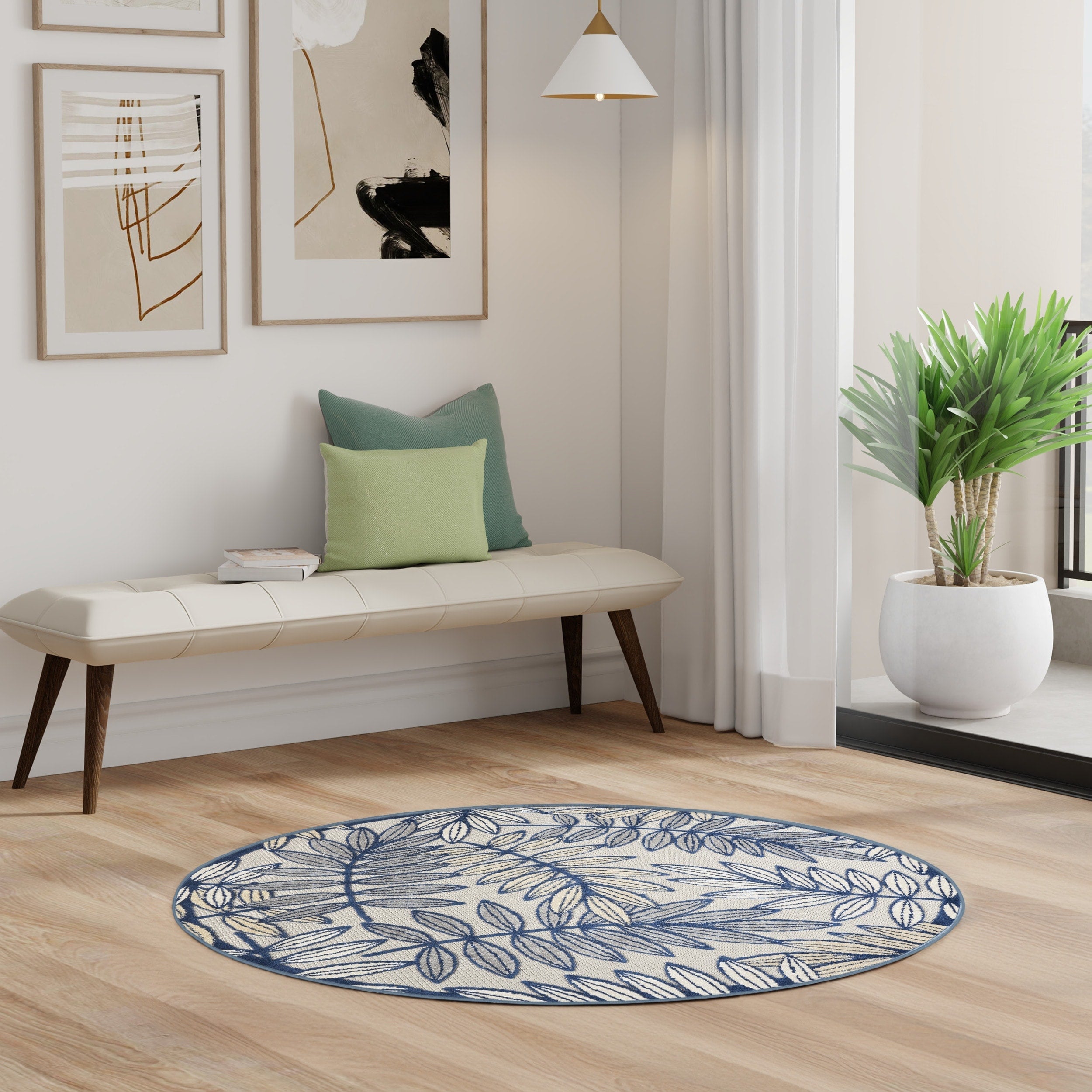 Tapis floral d'intérieur/extérieur Nourison Alice