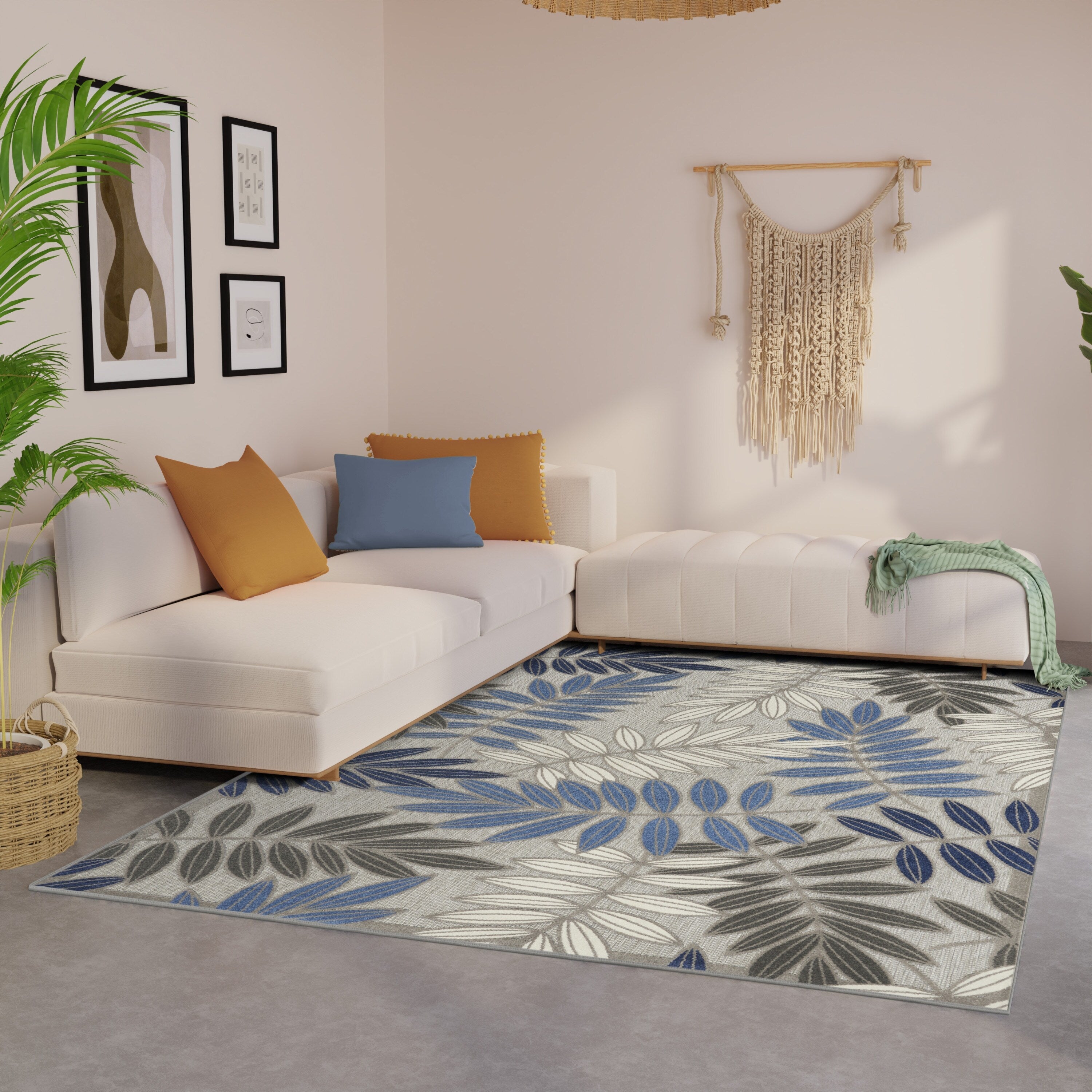 Tapis floral d'intérieur/extérieur Nourison Alice