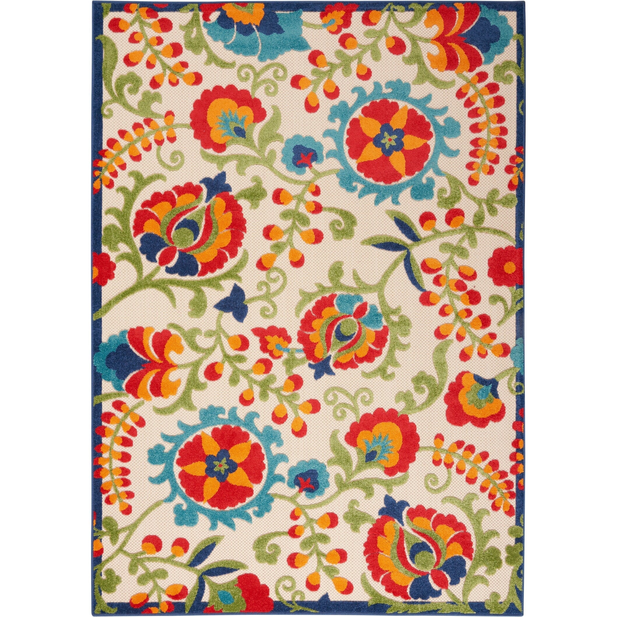 Tapis floral d'intérieur/extérieur Nourison Alice