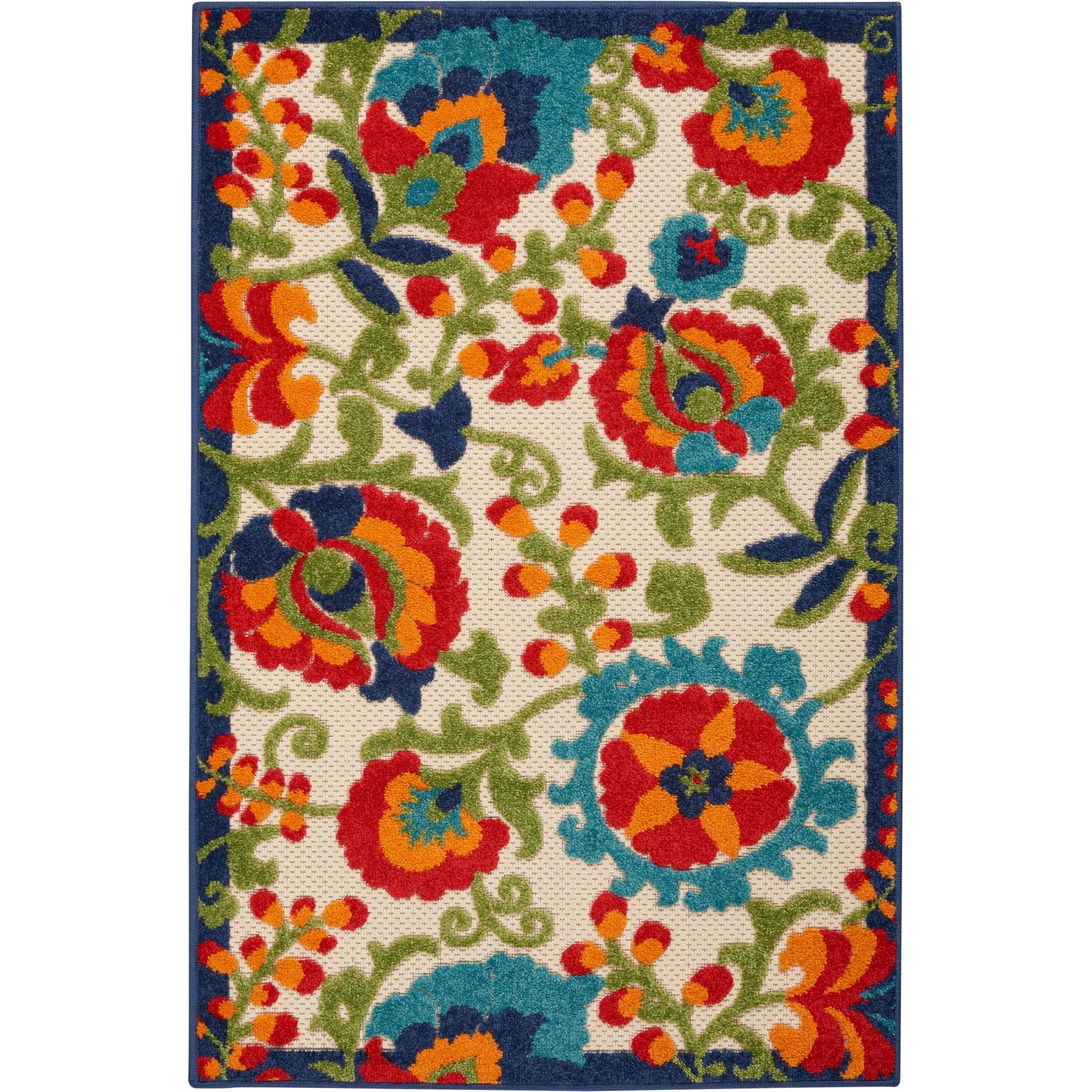 Tapis floral d'intérieur/extérieur Nourison Alice