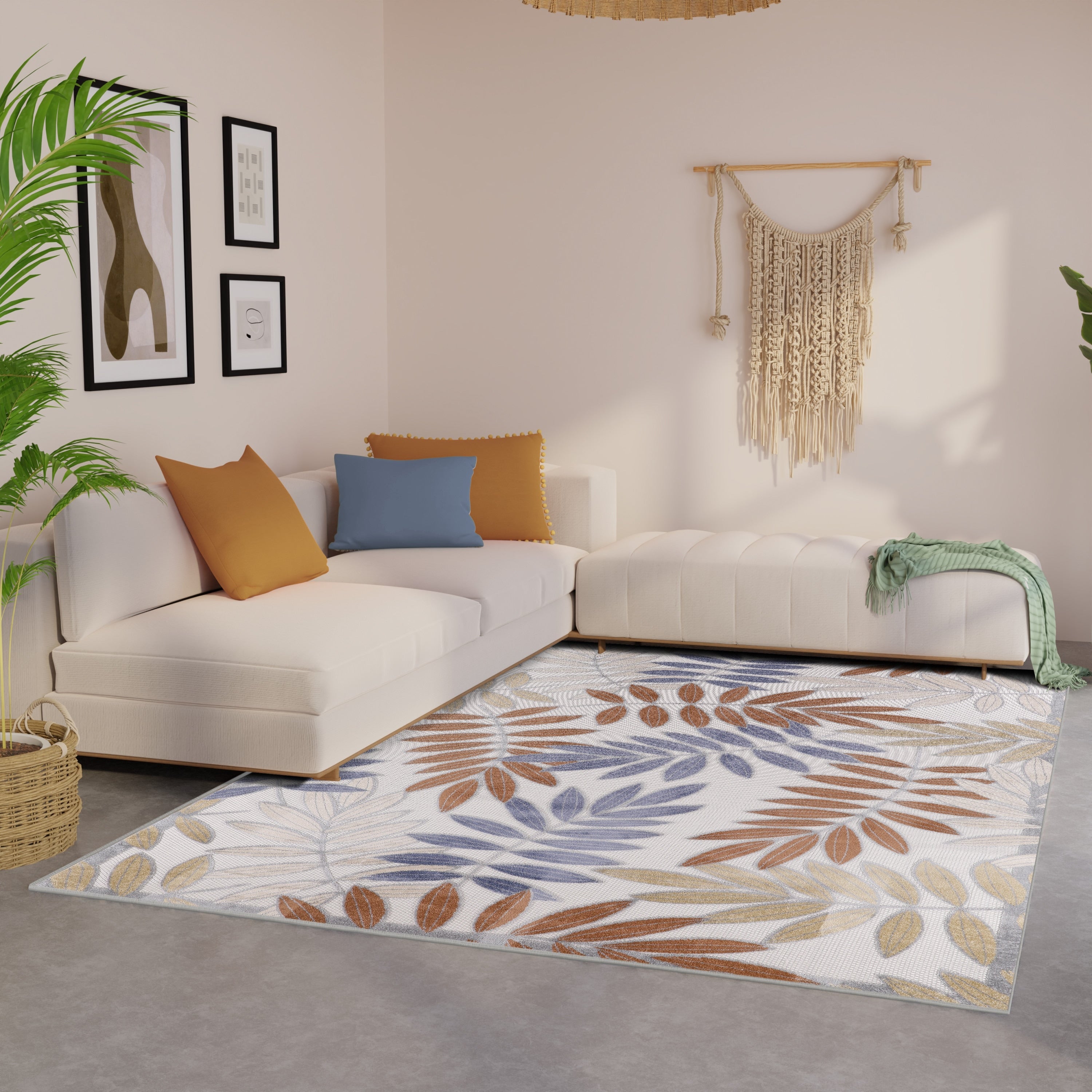 Tapis floral d'intérieur/extérieur Nourison Alice