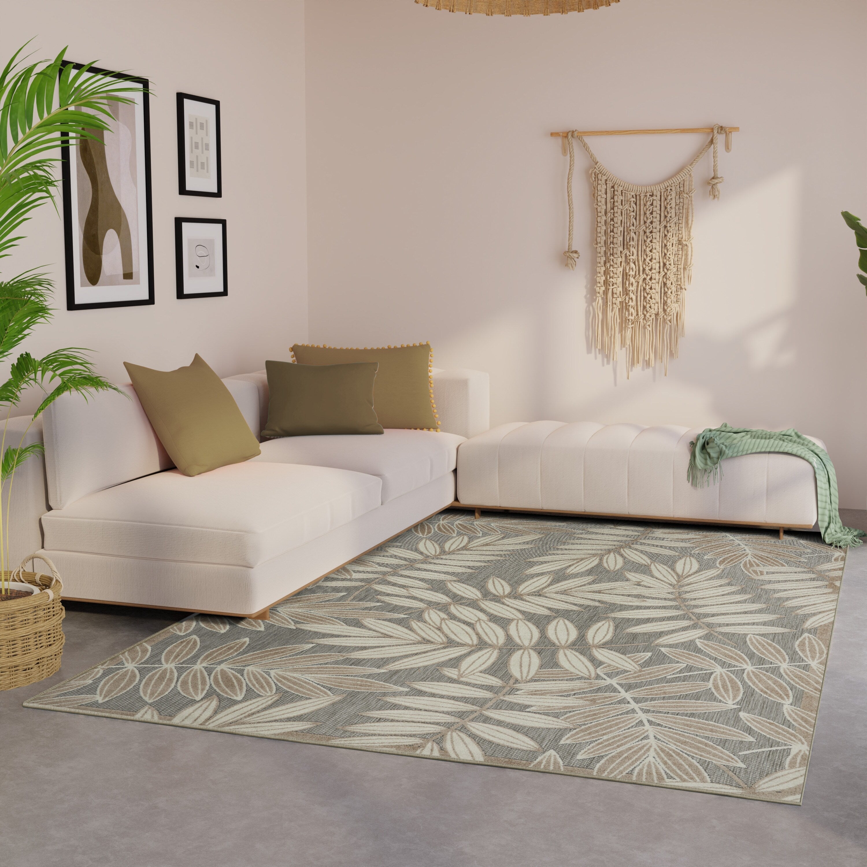 Tapis floral d'intérieur/extérieur Nourison Alice