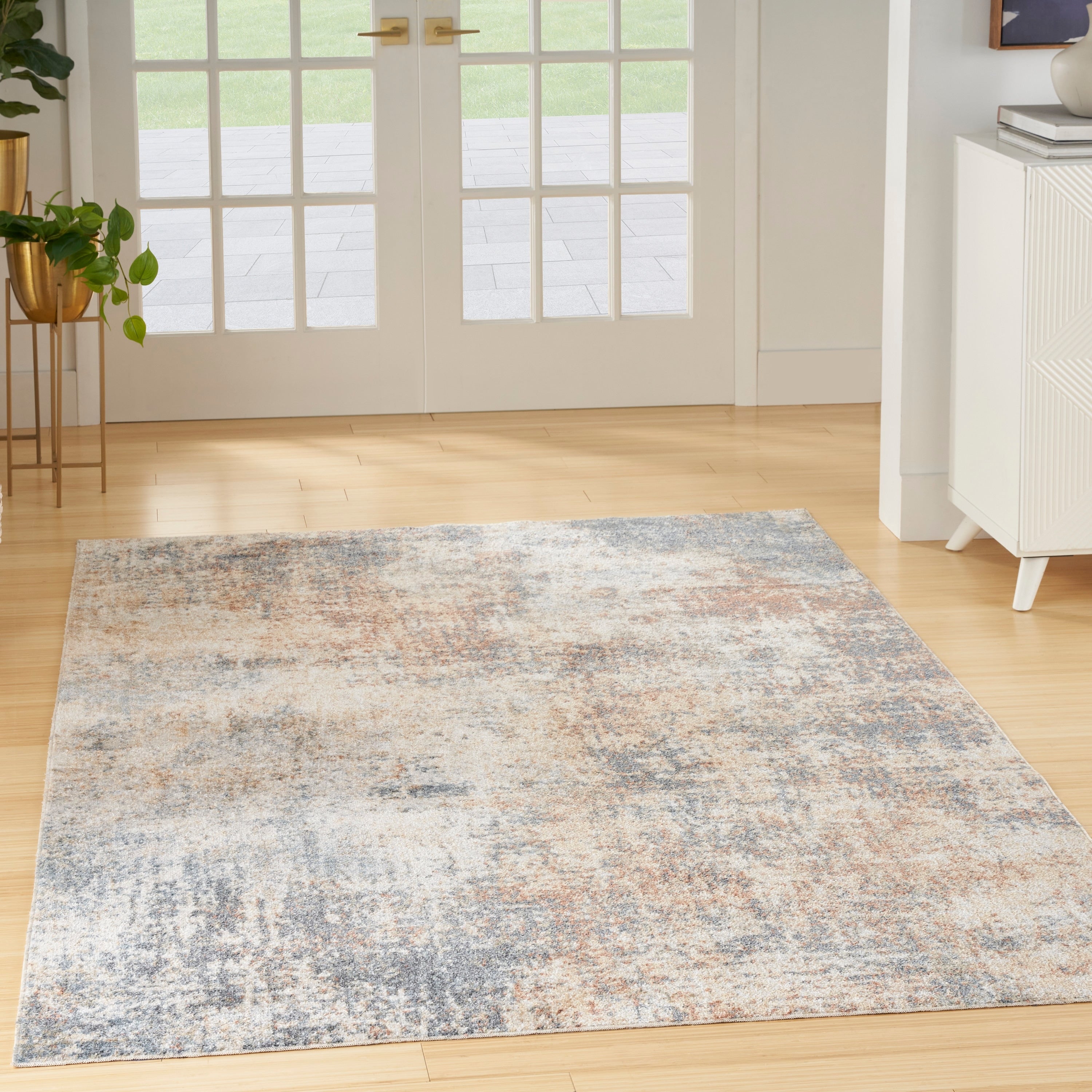 Tapis abstrait lavable en machine Nourison Astra