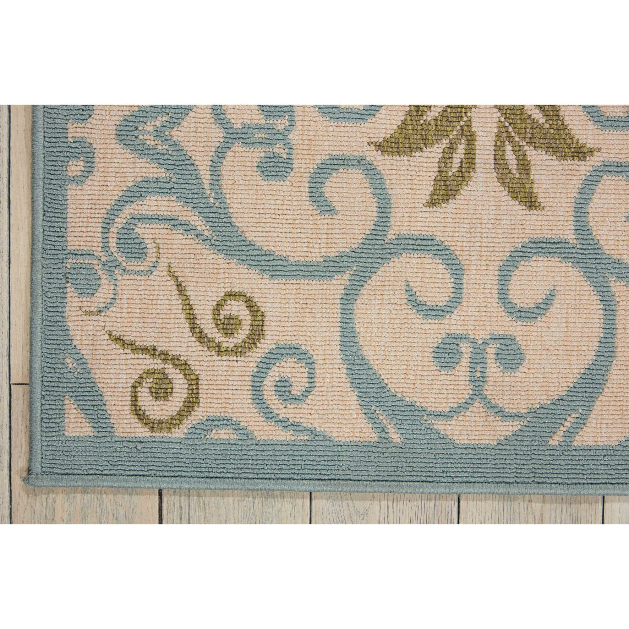 Tapis d'intérieur/extérieur géométrique floral des Caraïbes Nourison