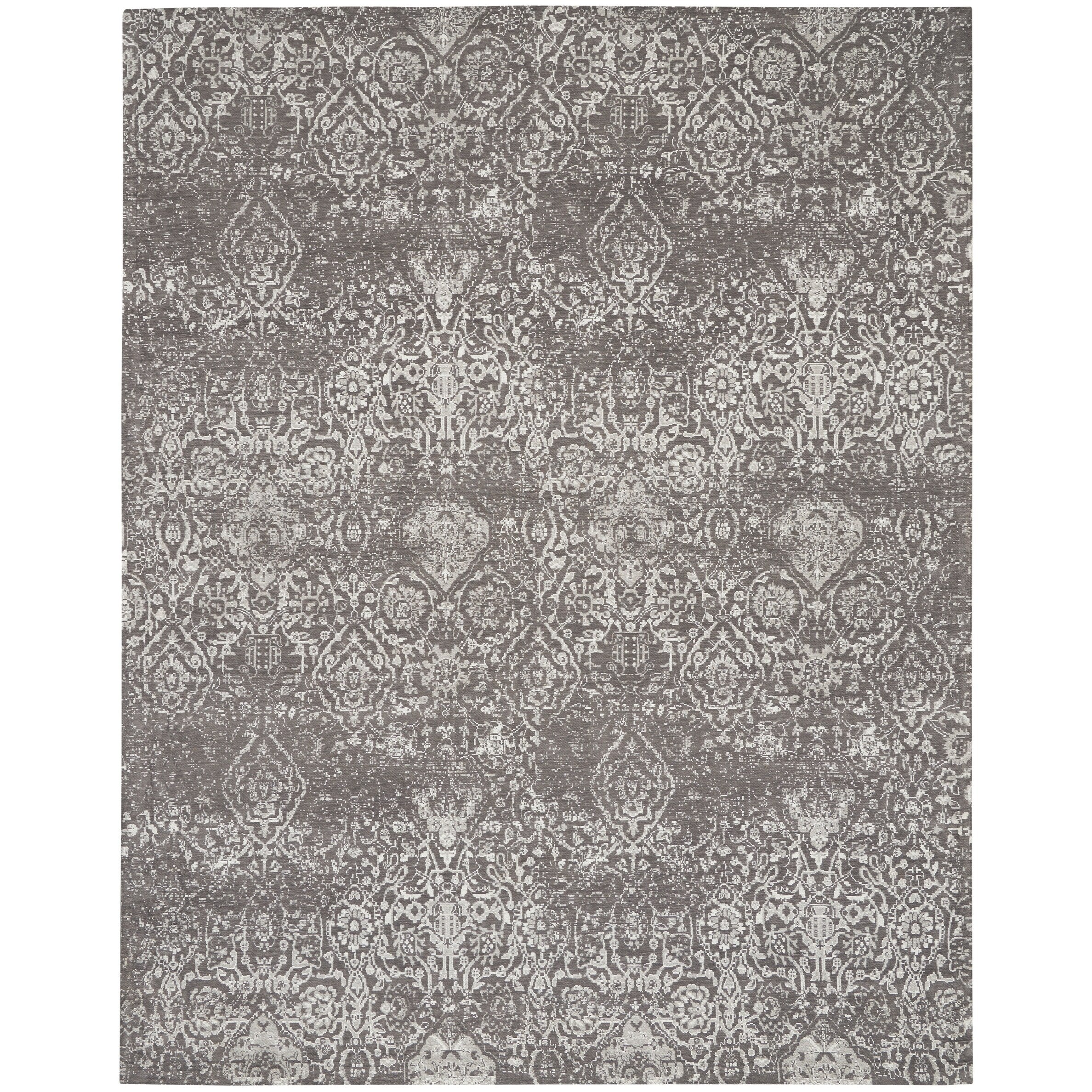 Tapis contemporain Nourison Damask vieilli