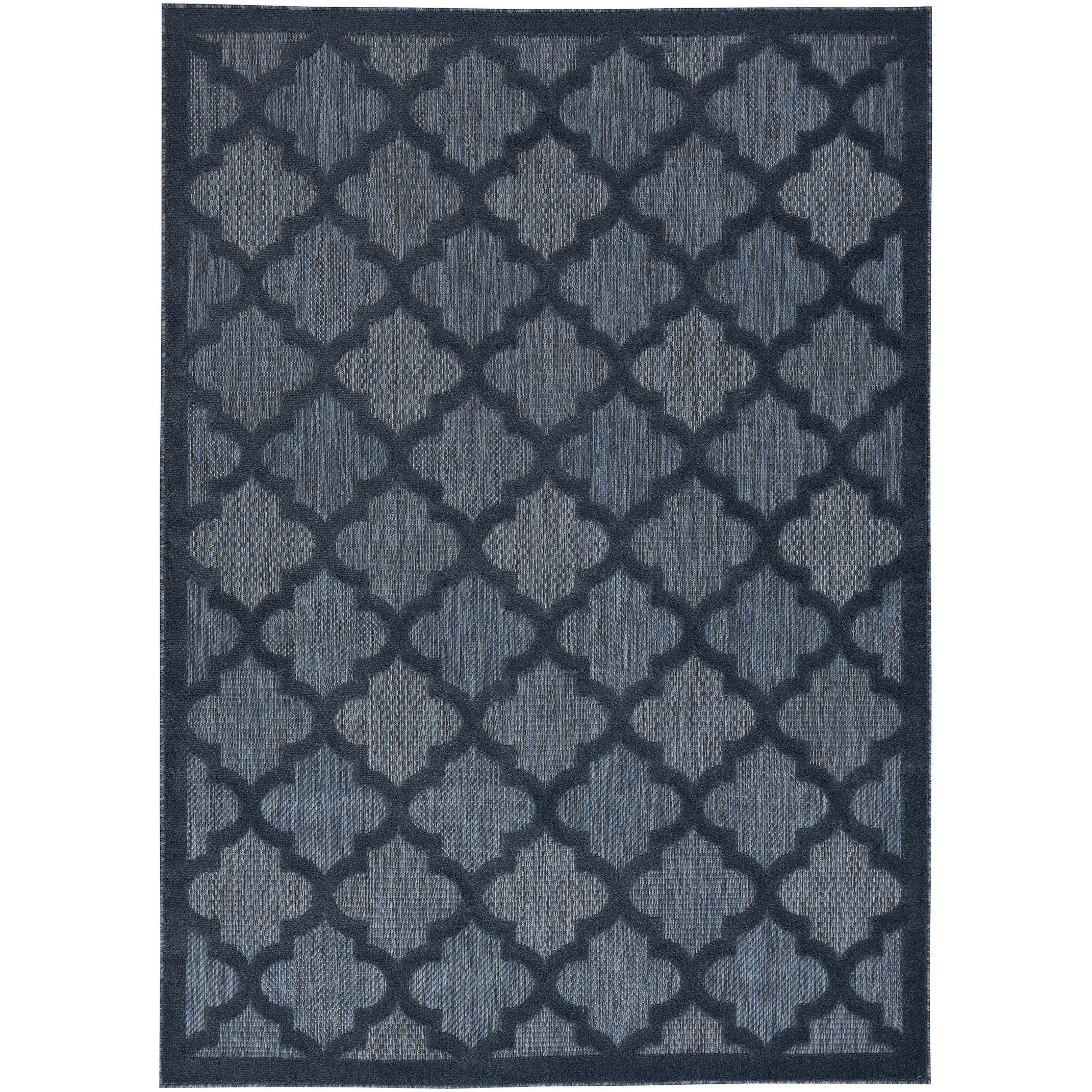 Tapis marocain en treillis Nourison, facile d'entretien, pour intérieur et extérieur