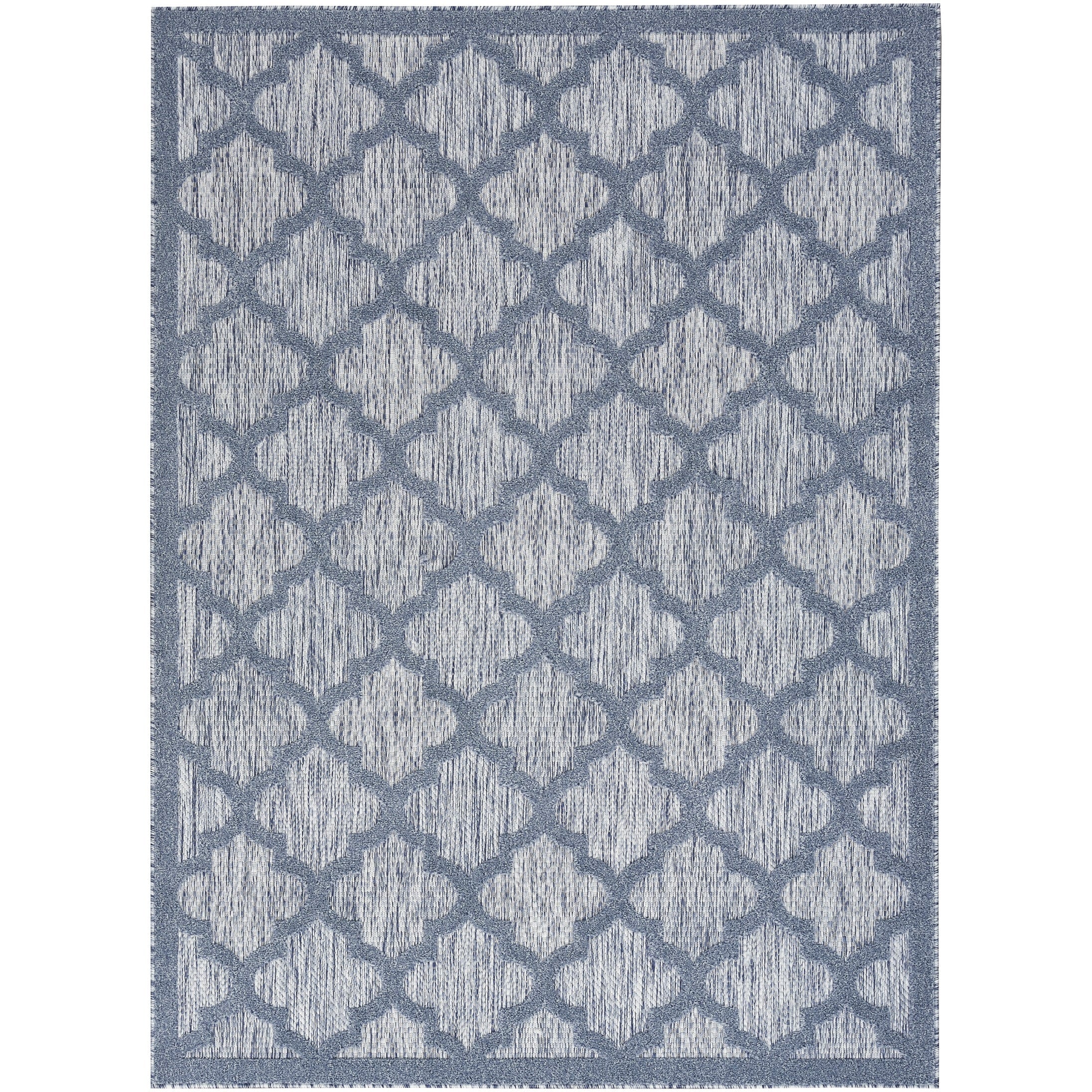 Tapis marocain en treillis Nourison, facile d'entretien, pour intérieur et extérieur