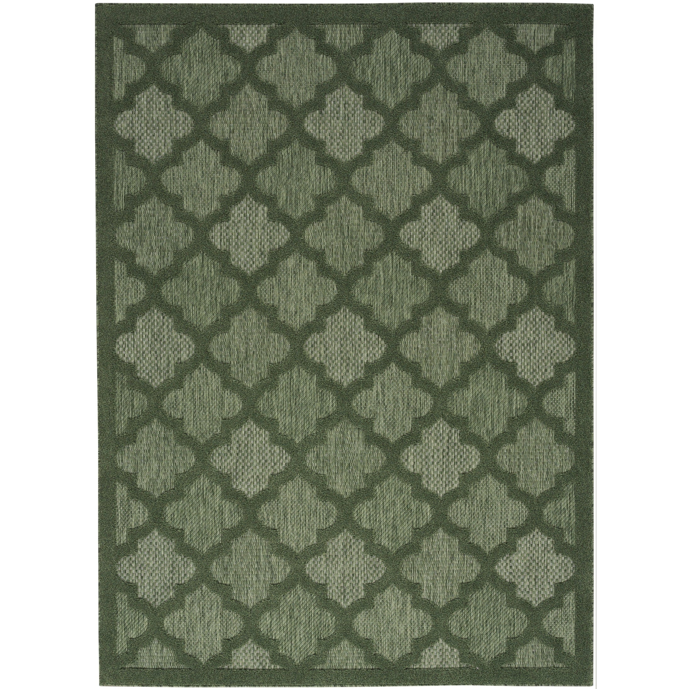 Tapis marocain en treillis Nourison, facile d'entretien, pour intérieur et extérieur