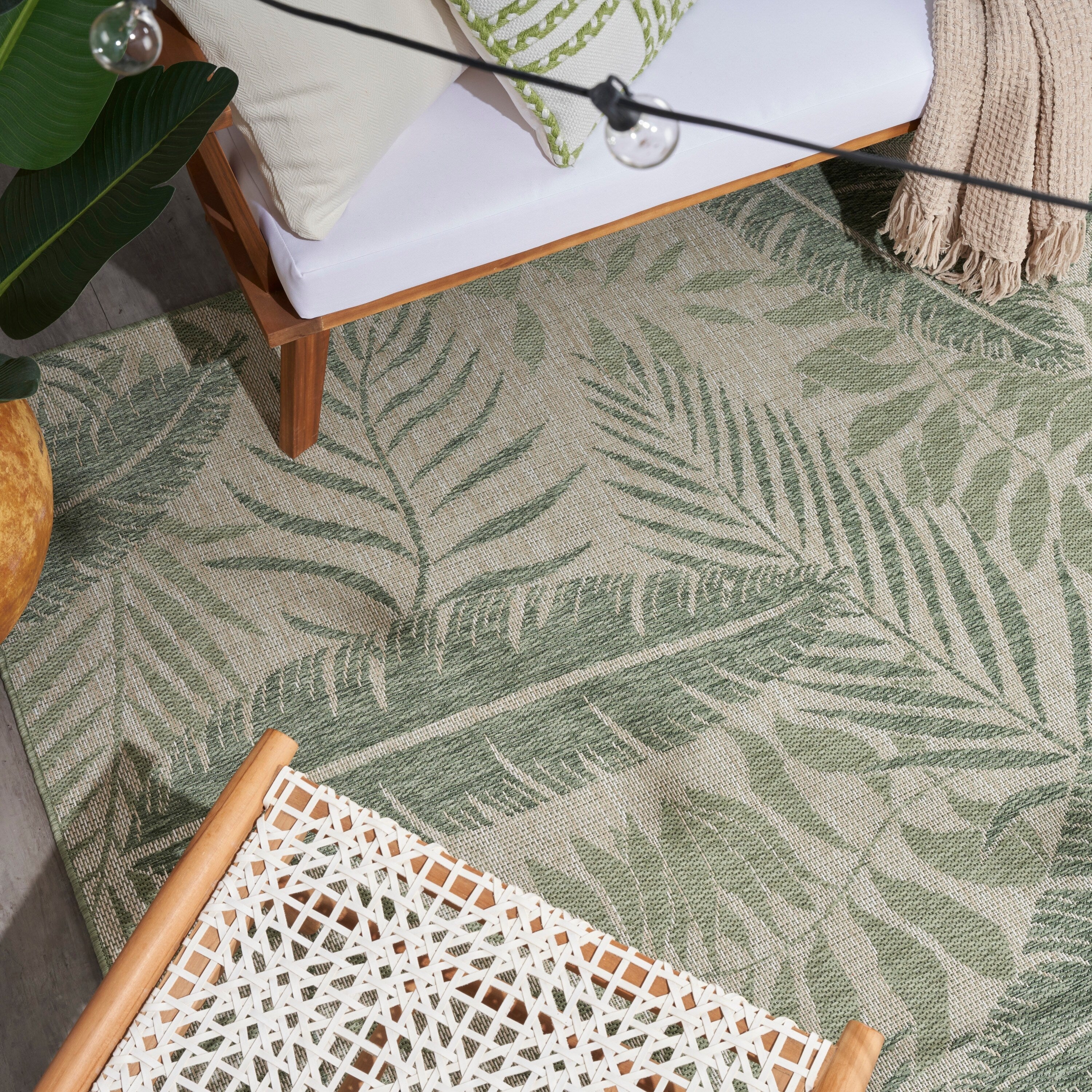 Tapis d'intérieur/extérieur nature Nourison Garden Oasis