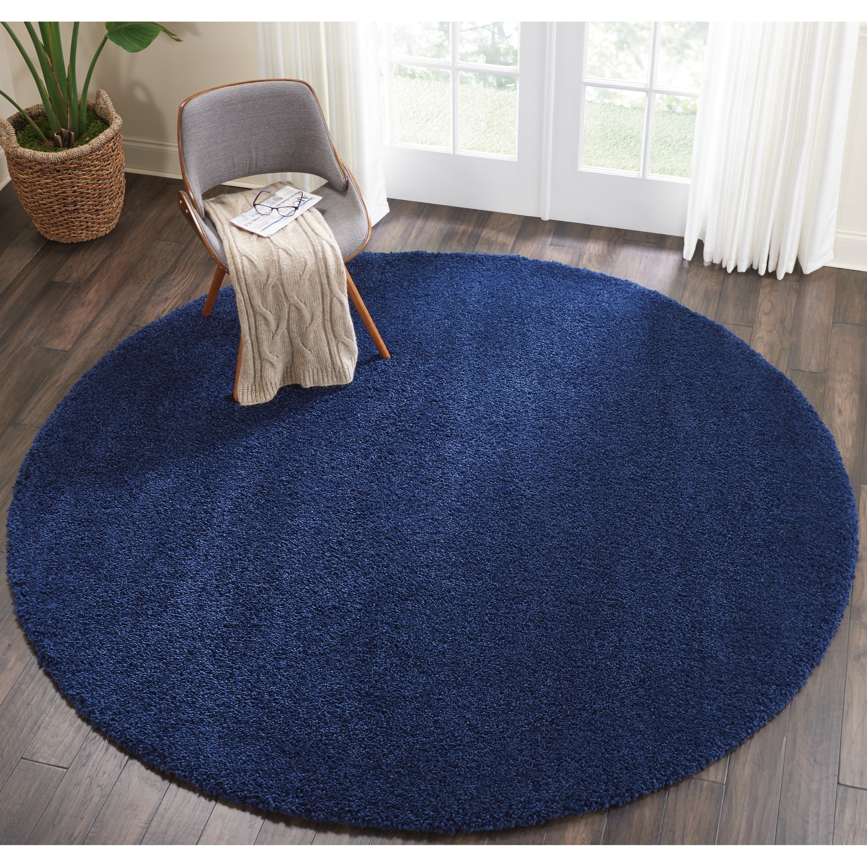 Tapis moderne en peluche solide Nourison Malibu Shag