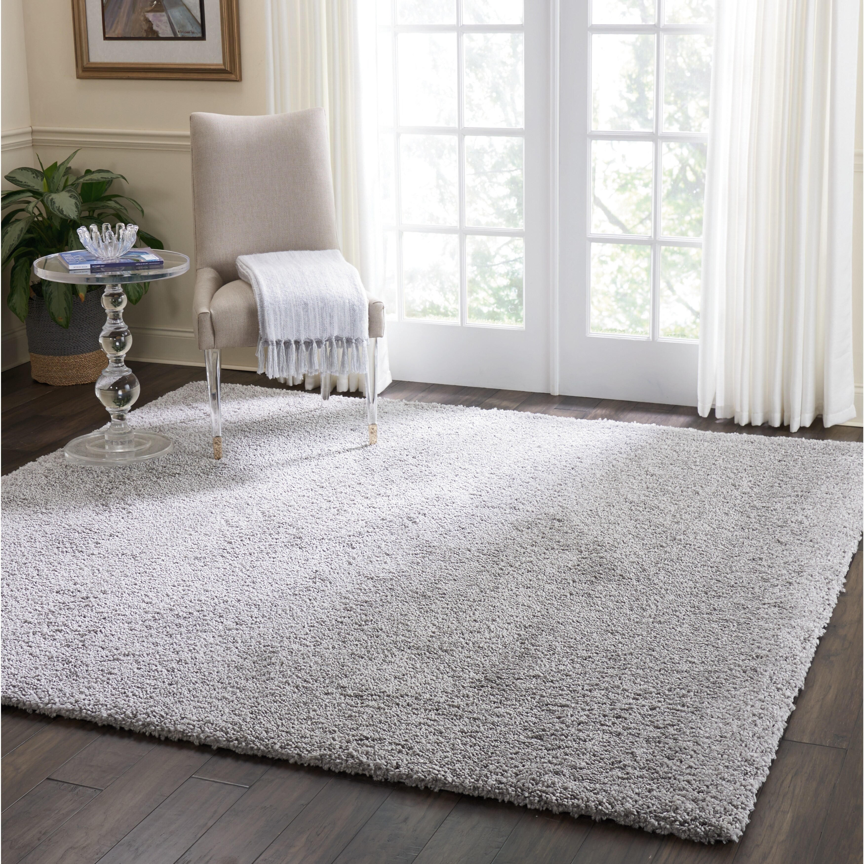 Tapis moderne en peluche solide Nourison Malibu Shag