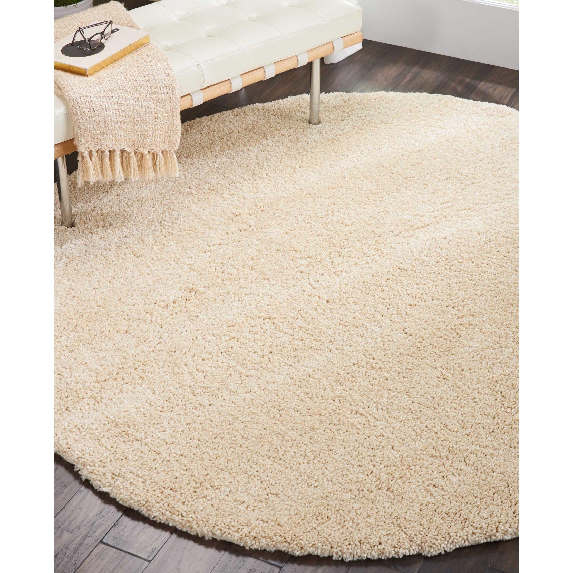 Tapis moderne en peluche solide Nourison Malibu Shag