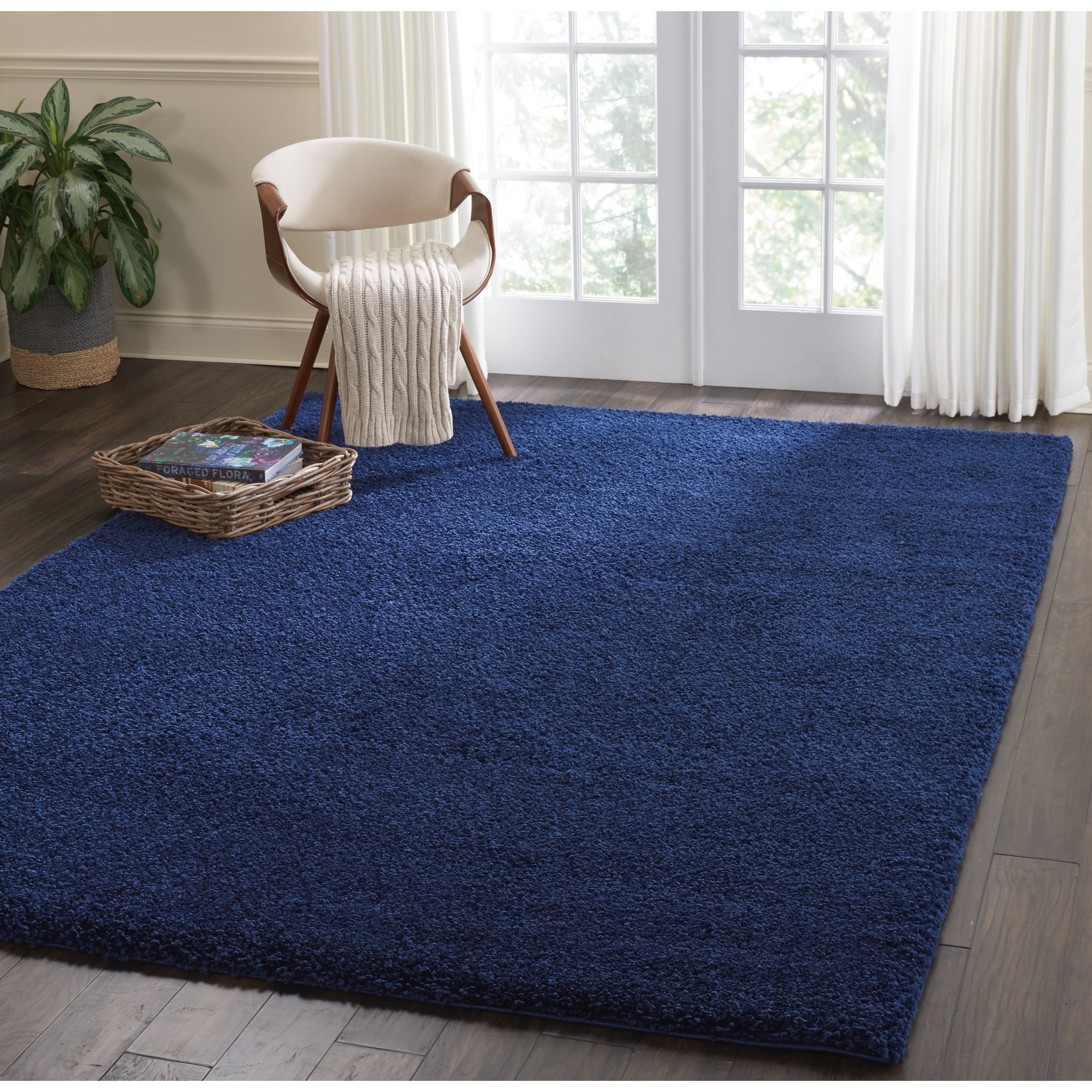 Tapis moderne en peluche solide Nourison Malibu Shag