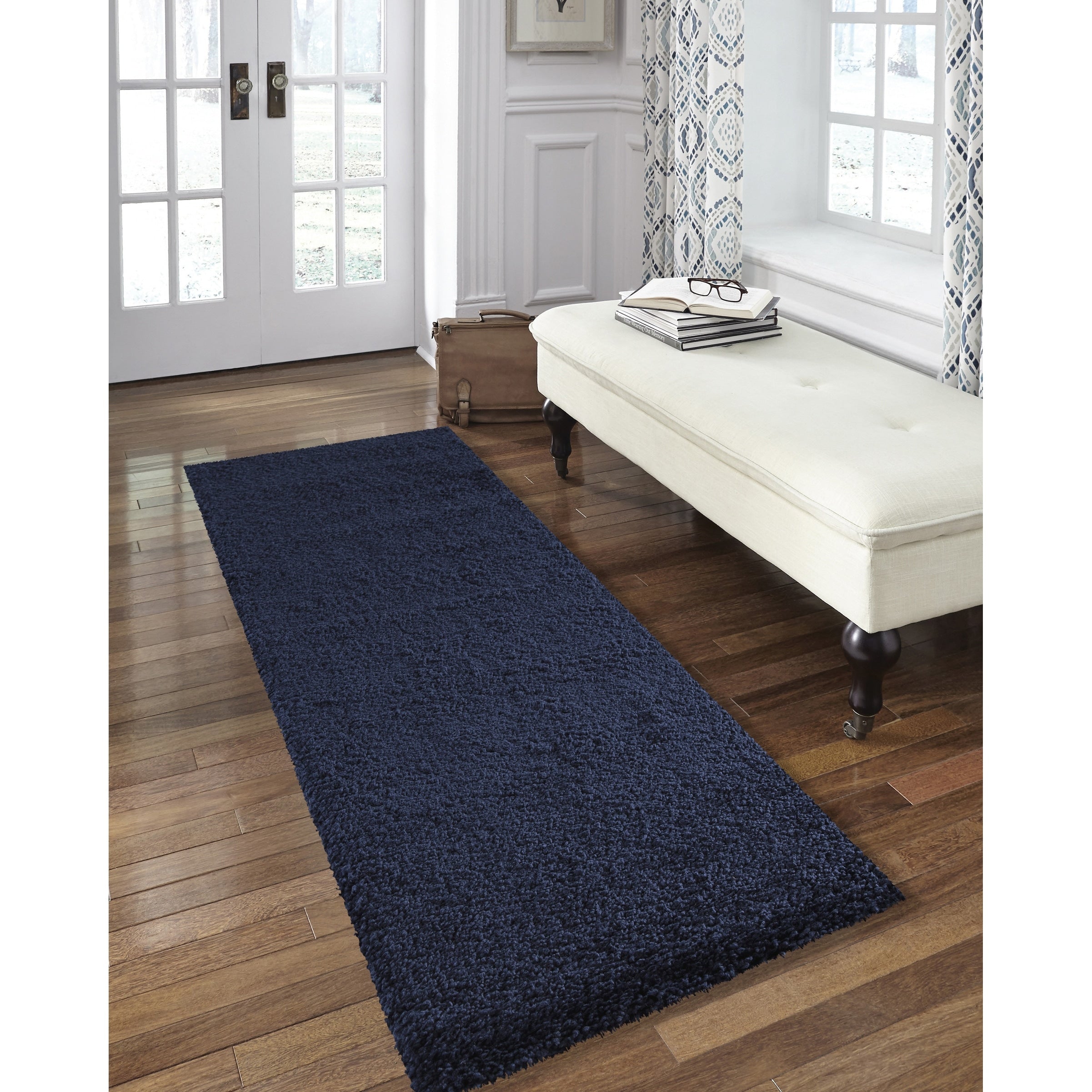 Tapis moderne en peluche solide Nourison Malibu Shag