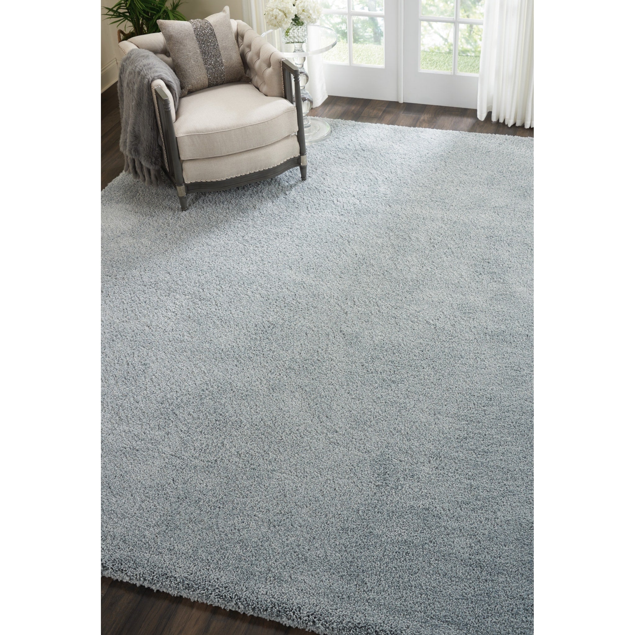 Tapis moderne en peluche solide Nourison Malibu Shag