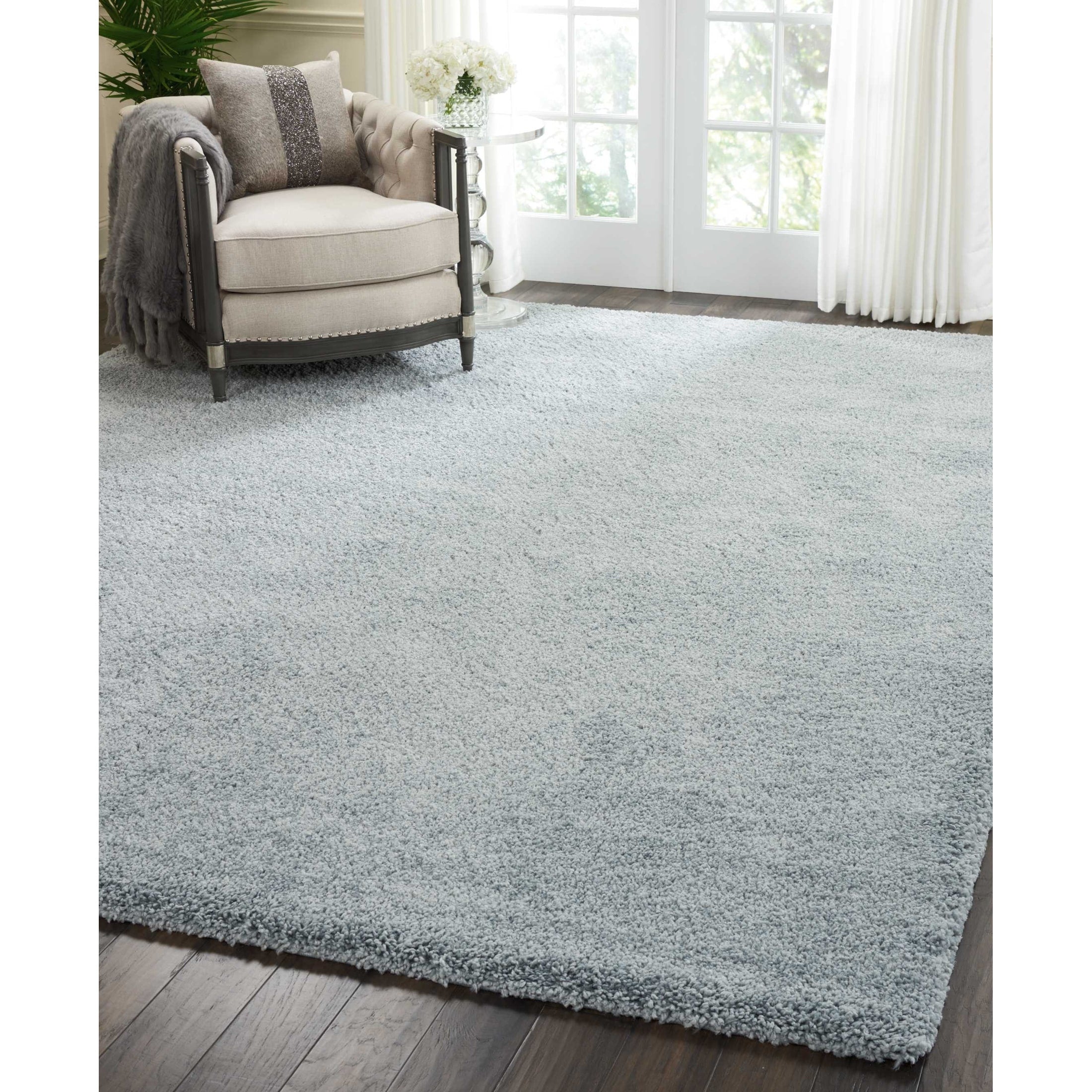 Tapis moderne en peluche solide Nourison Malibu Shag