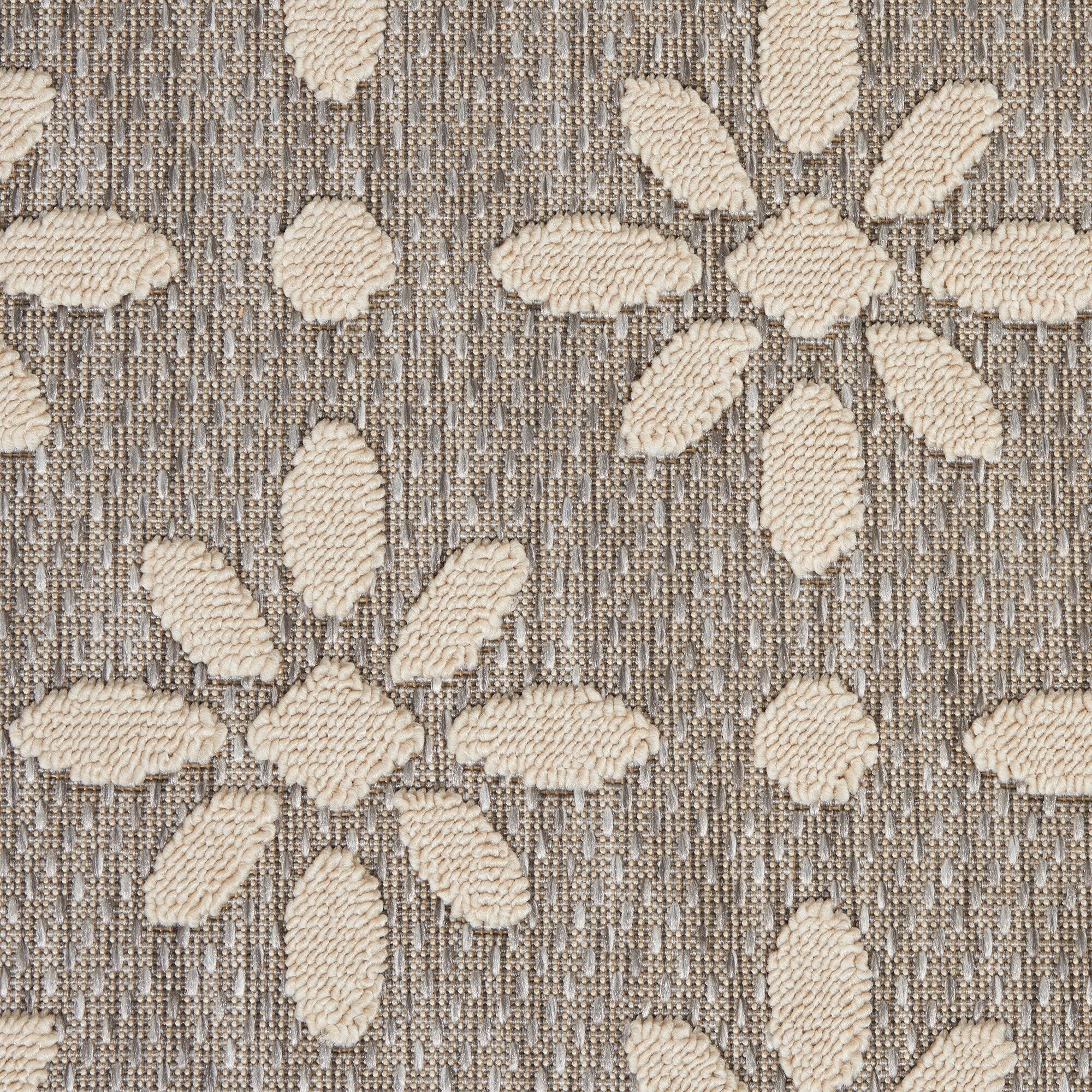 Tapis d'intérieur et d'extérieur géométrique moderne à motif floral et haut-bas Nourison Palamos