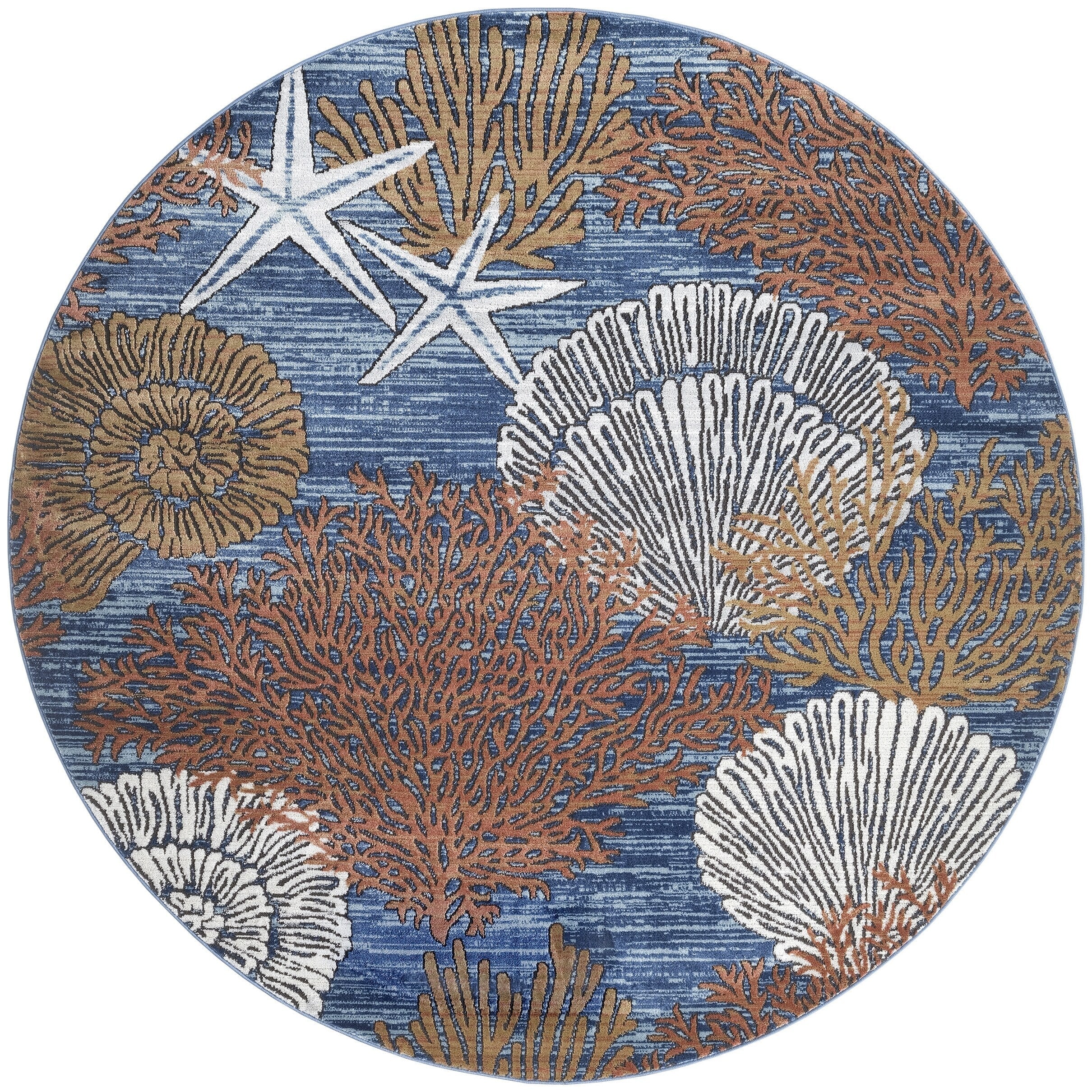 Tapis Nourison Pompéi Coastal Beach Coquillages et corail