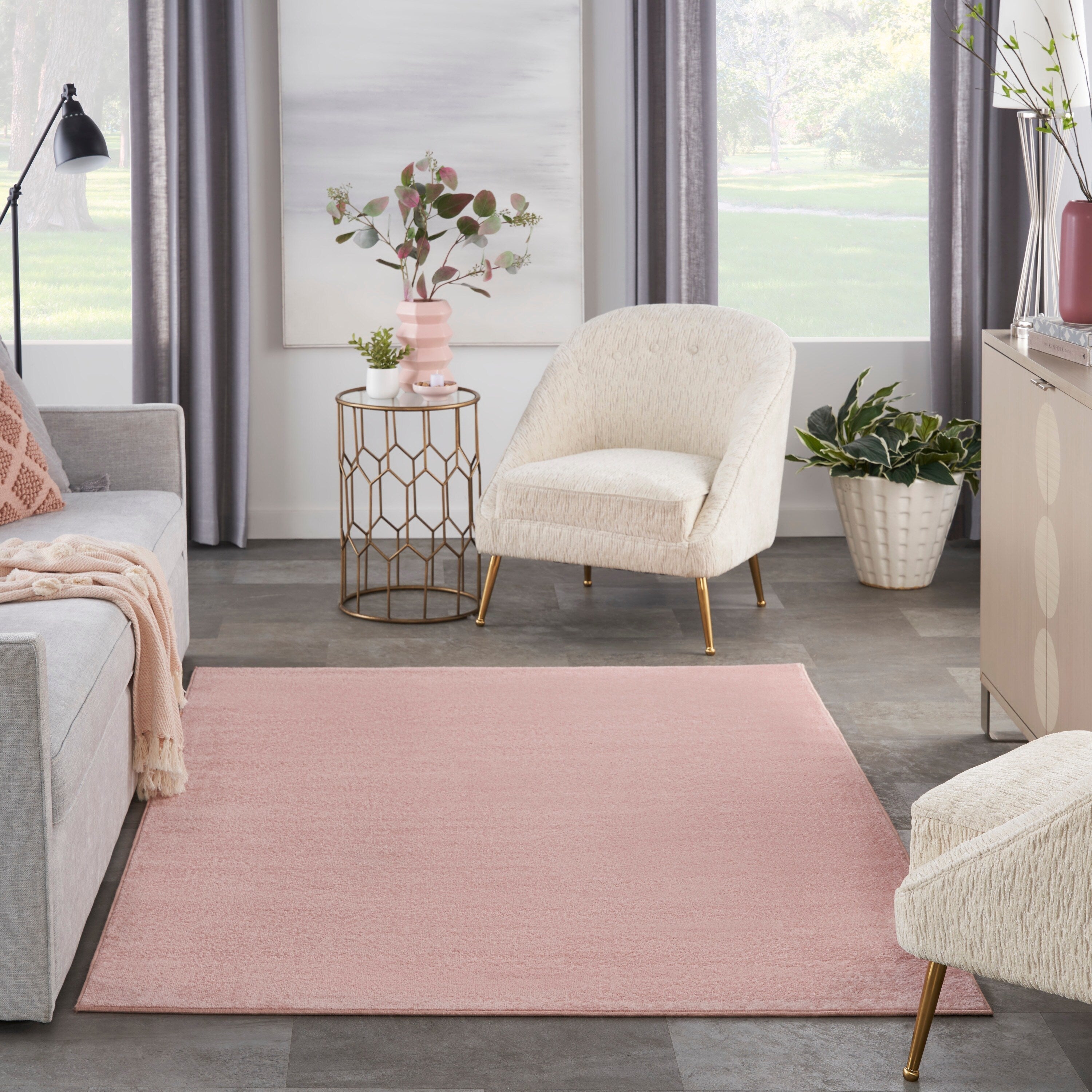 Tapis d'intérieur/extérieur moderne et solide Nourison