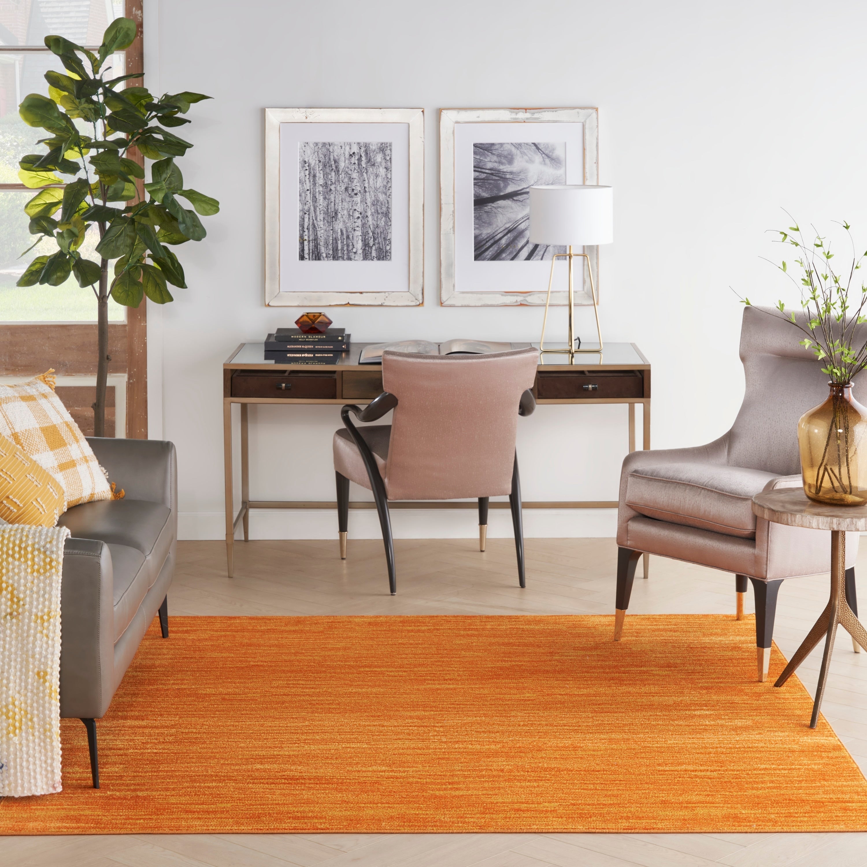 Tapis d'intérieur/extérieur moderne et solide Nourison