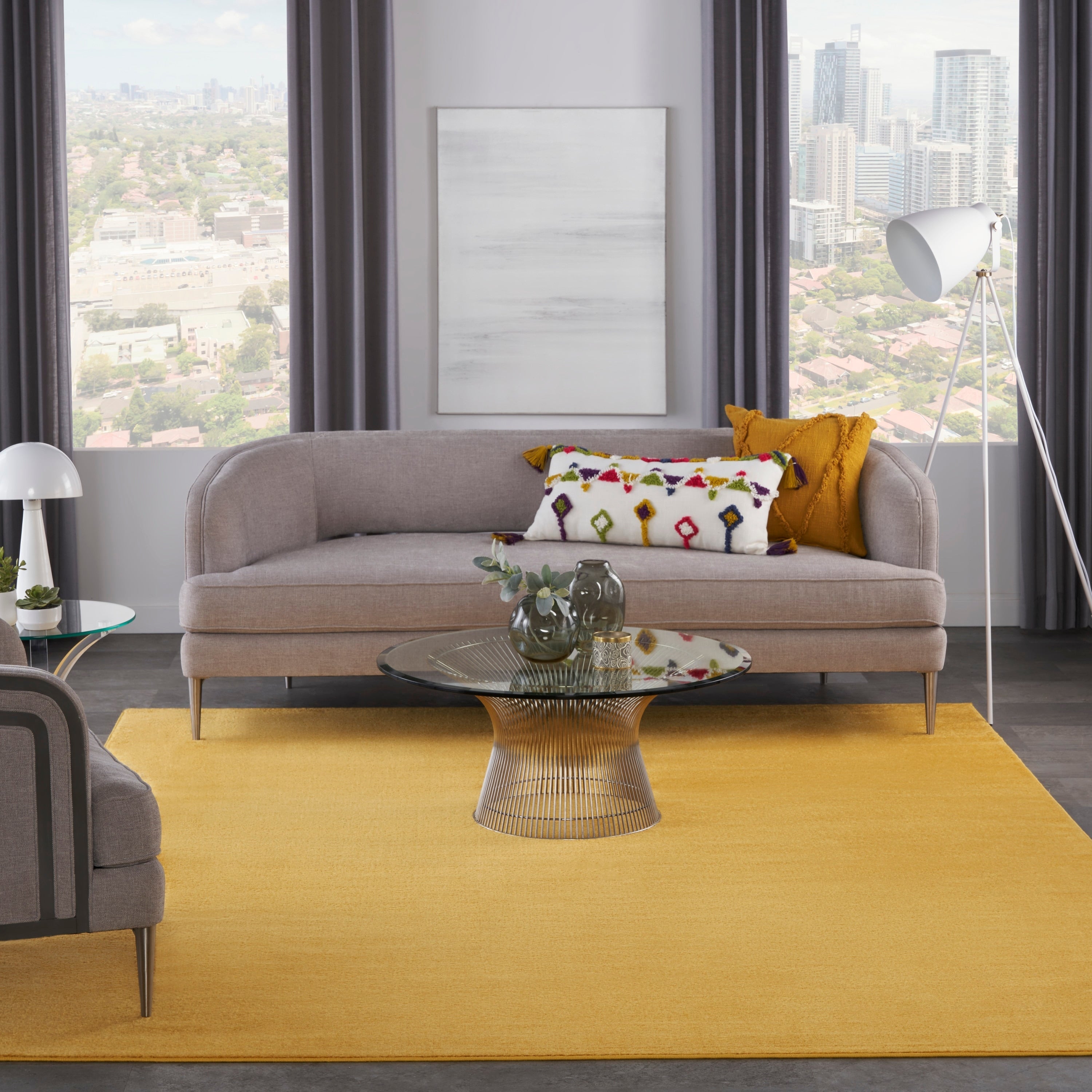 Tapis d'intérieur/extérieur moderne et solide Nourison