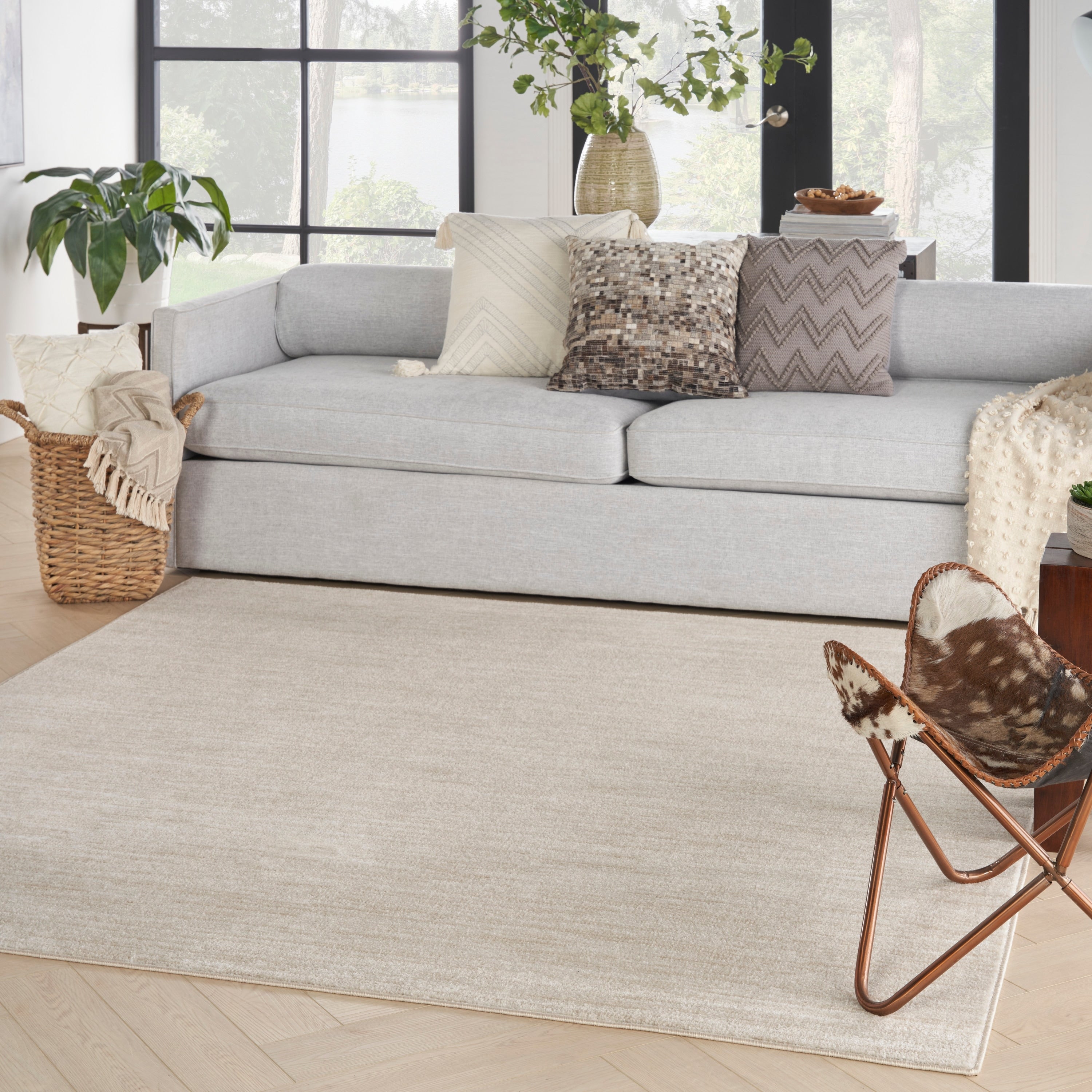 Tapis d'intérieur/extérieur moderne et solide Nourison