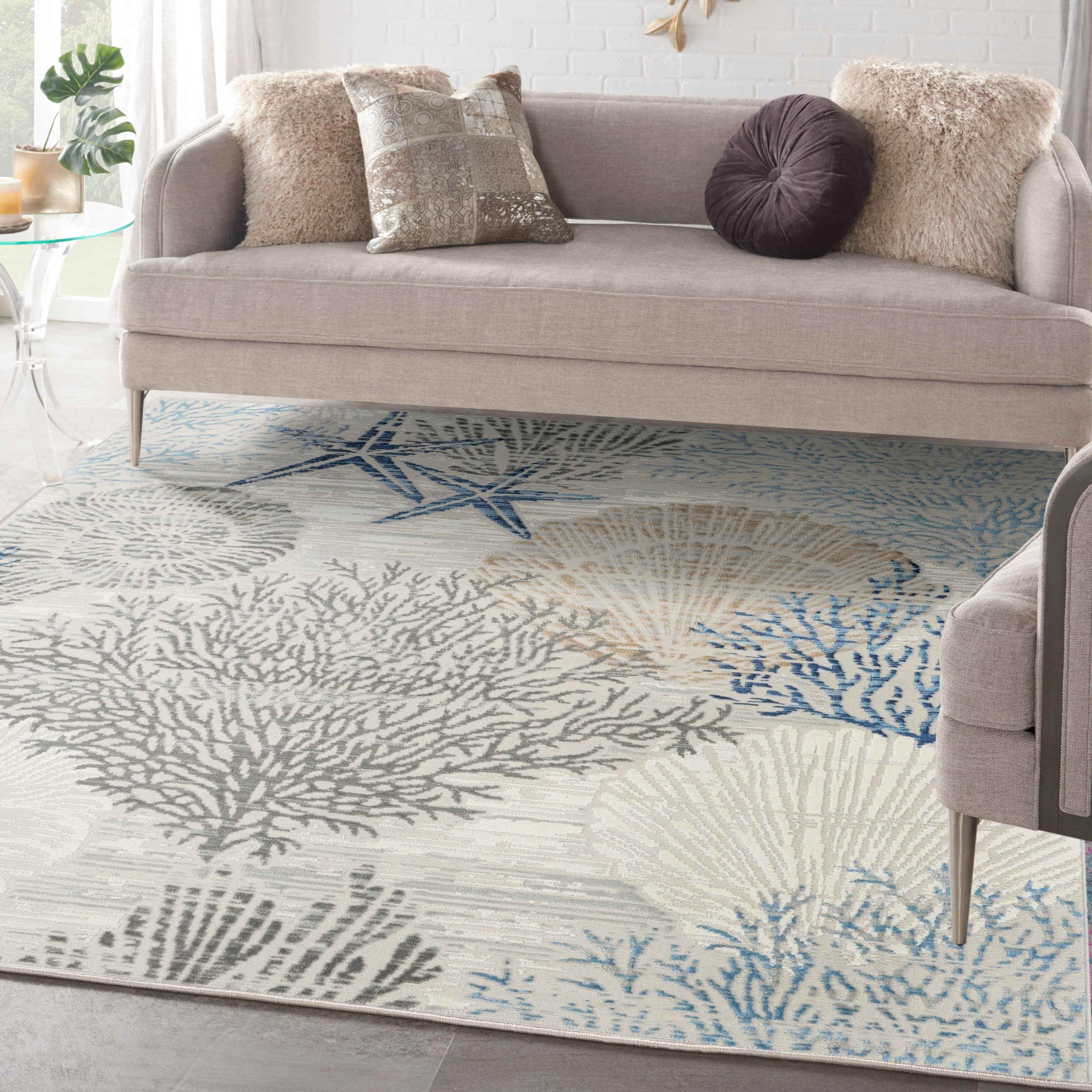 Tapis d'intérieur nature Nourison Seaside uniquement