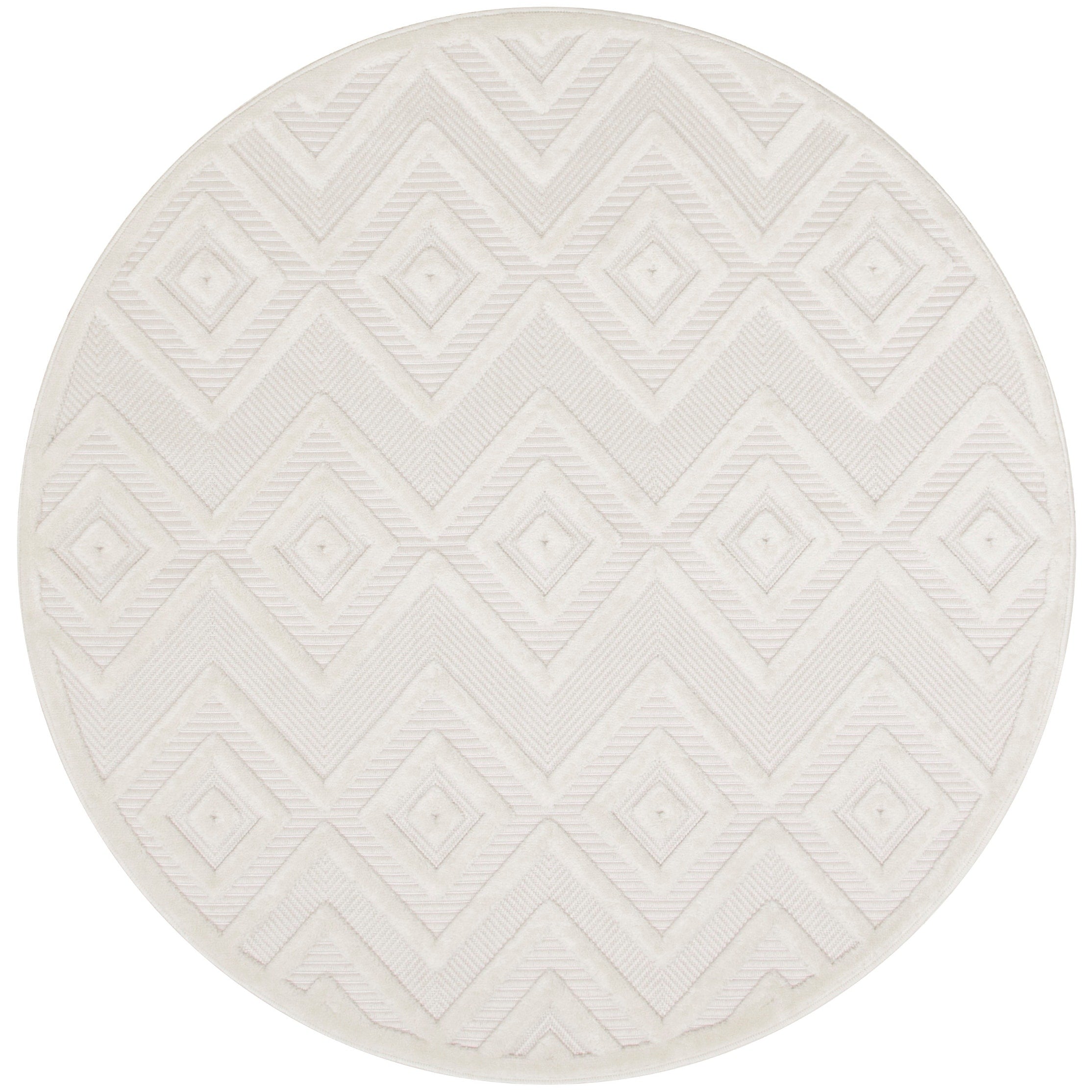 Tapis géométrique polyvalent à tissage plat pour intérieur/extérieur Nourison