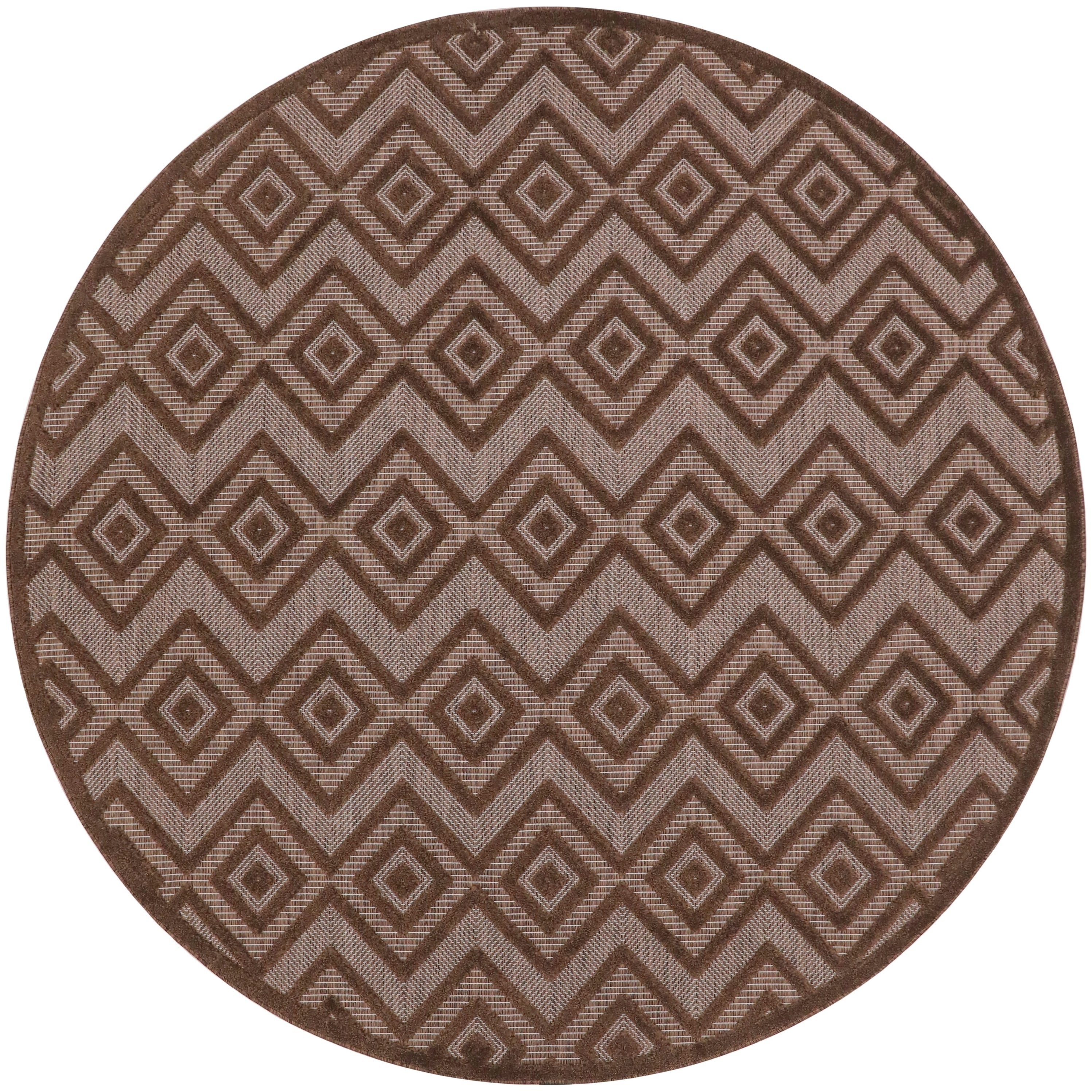 Tapis géométrique polyvalent à tissage plat pour intérieur/extérieur Nourison