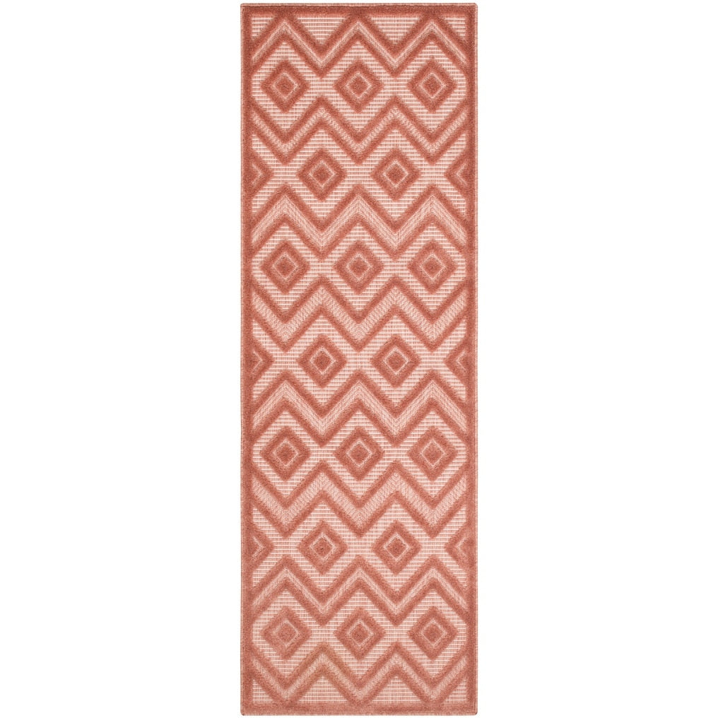 Tapis géométrique polyvalent à tissage plat pour intérieur/extérieur Nourison