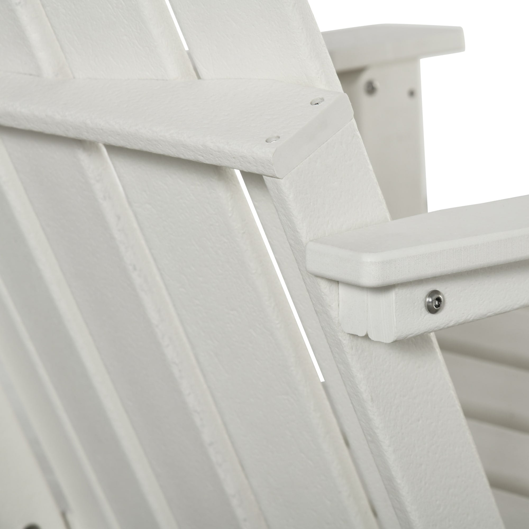 Chaise pliante Adirondack Outsunny, chaises de plage pliantes en plastique PEHD pour terrasse et jardin