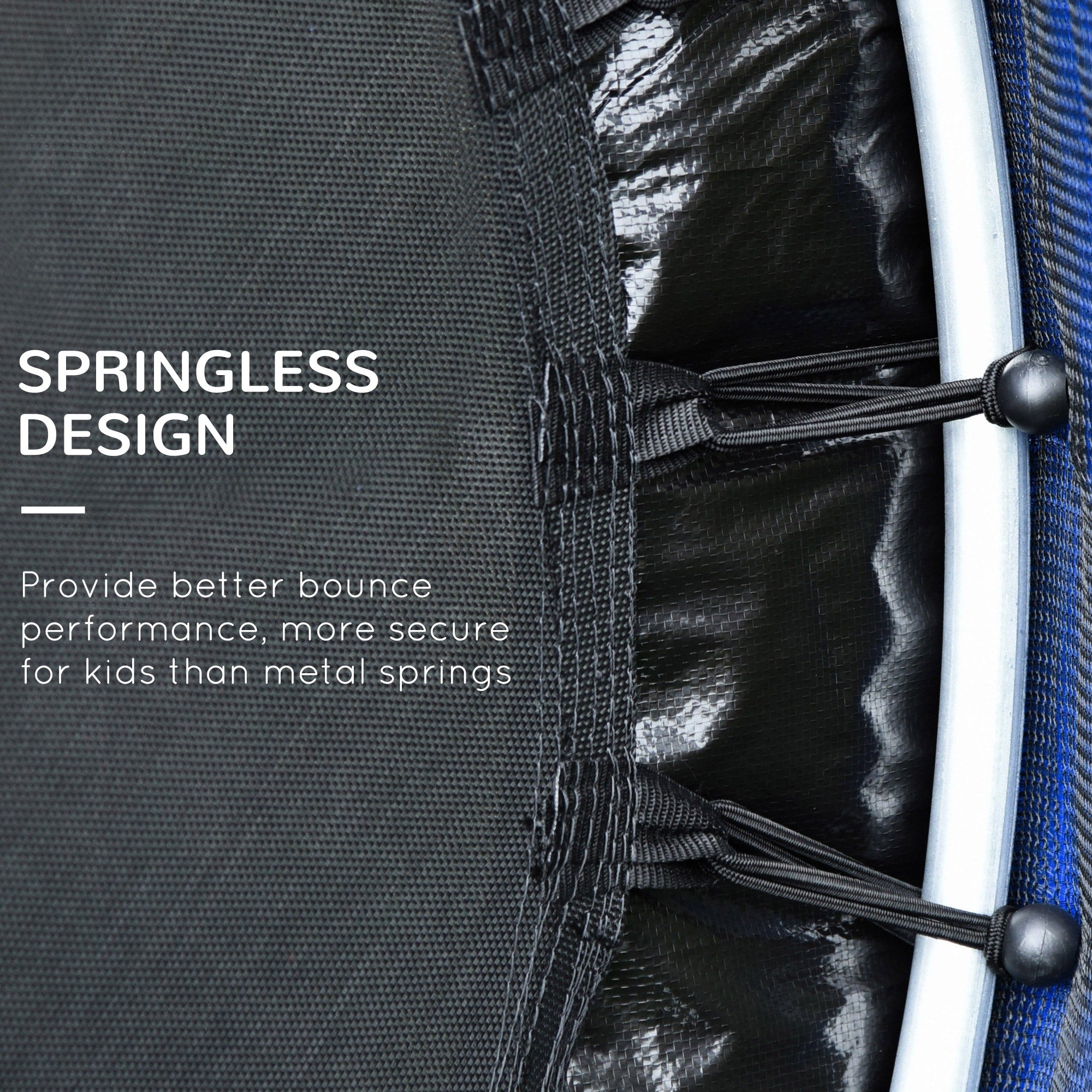 Trampoline Outsunny pour enfants de 1,5 m de diamètre avec filet pour l'intérieur et l'extérieur, de 3 à 6 ans