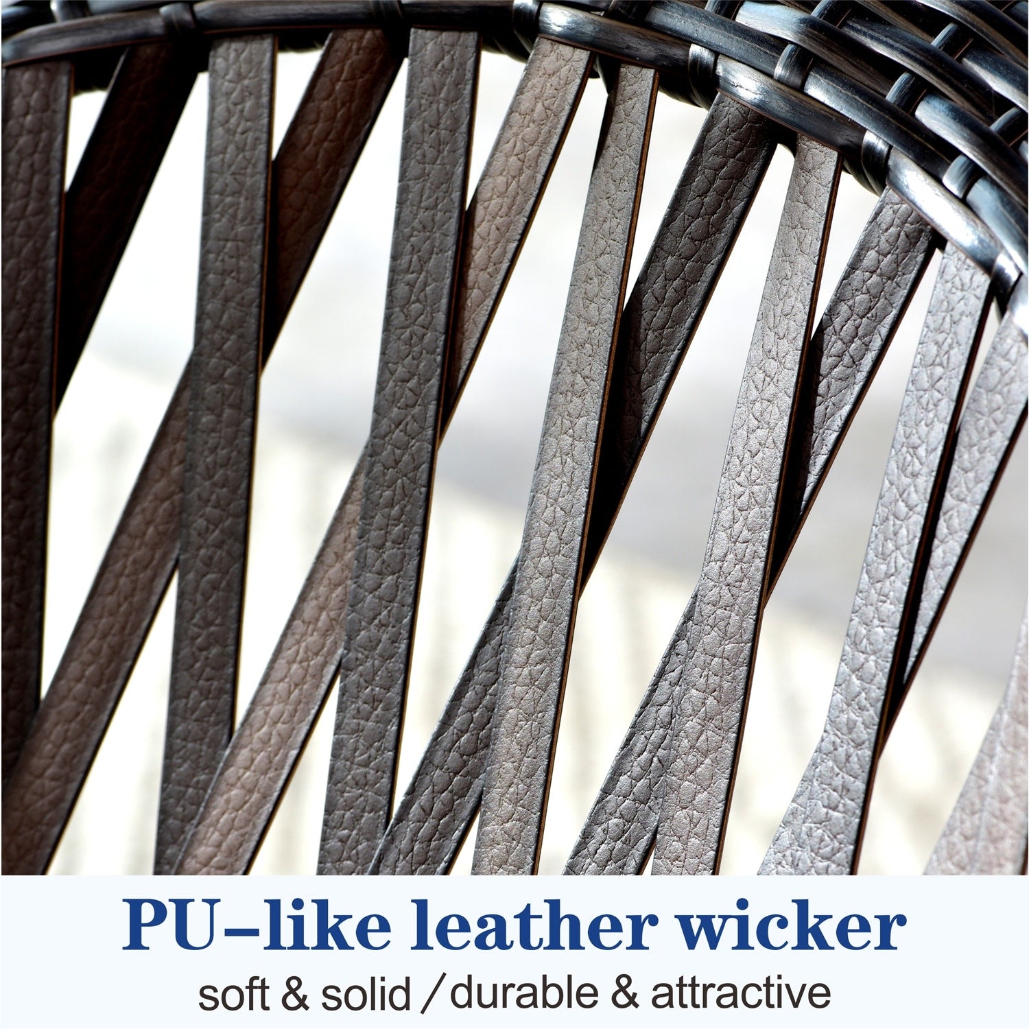 Ensemble bistrot OVIOS 3 pièces avec chaises à bascule et table basse en verre