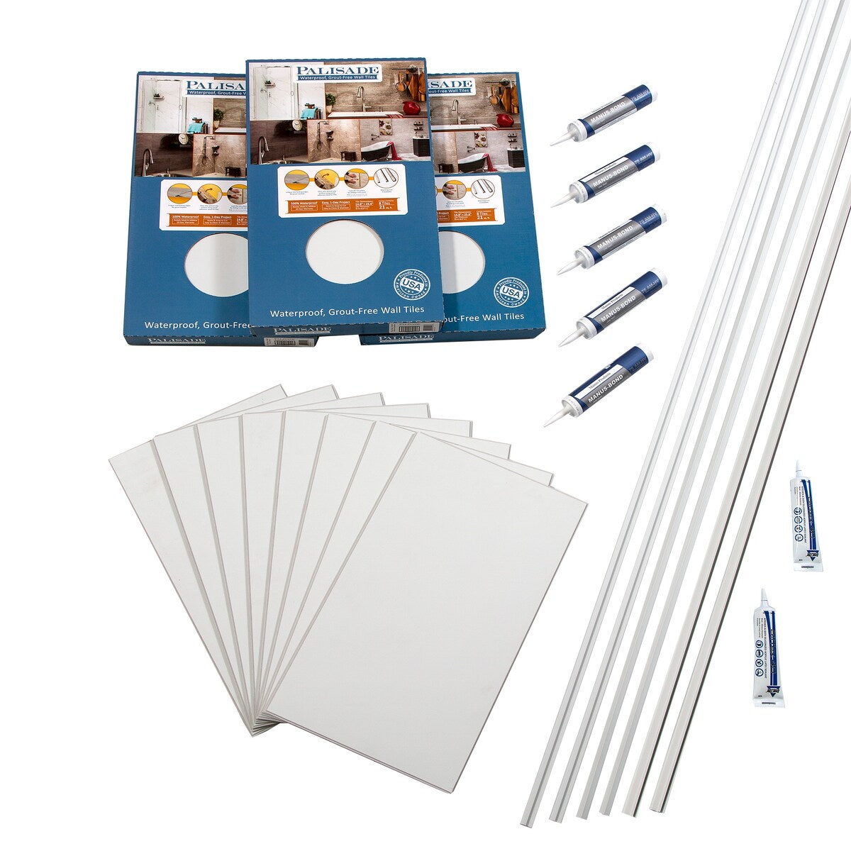 Kit de douche en carrelage mural Palisade