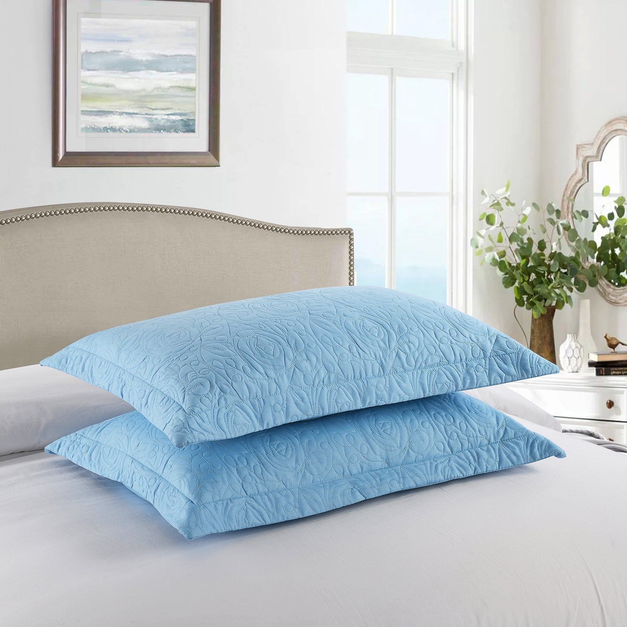 Porch & Den Manor Embroidered Pillow Sham (Set of 2)