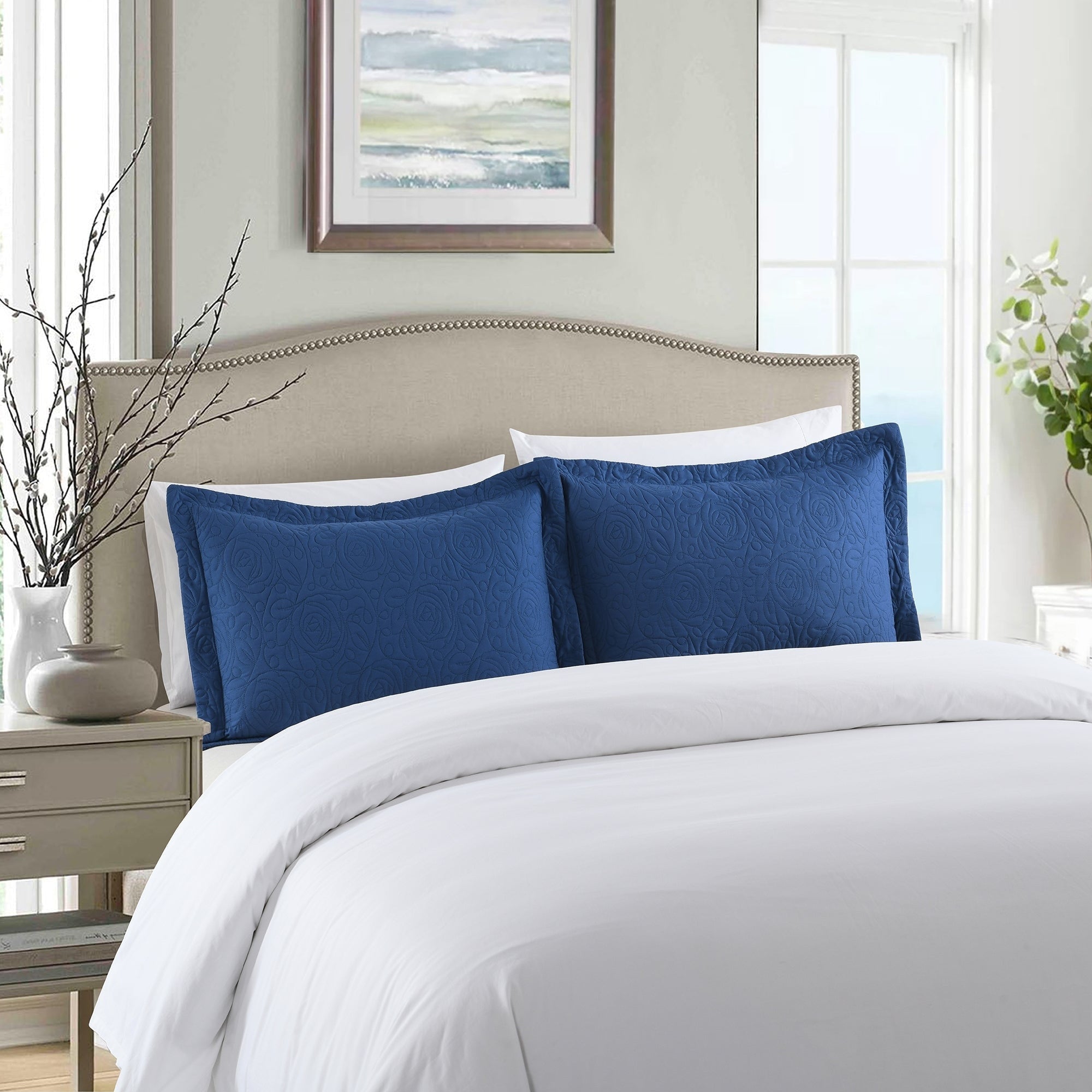 Porch & Den Manor Embroidered Pillow Sham (Set of 2)