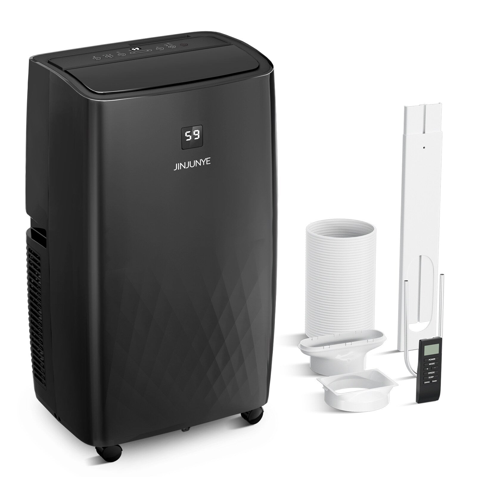 Climatiseur portatif avec chauffage – 12 000 BTU de refroidissement et 10 000 BTU de chauffage pour pièces jusqu'à 700 pi²