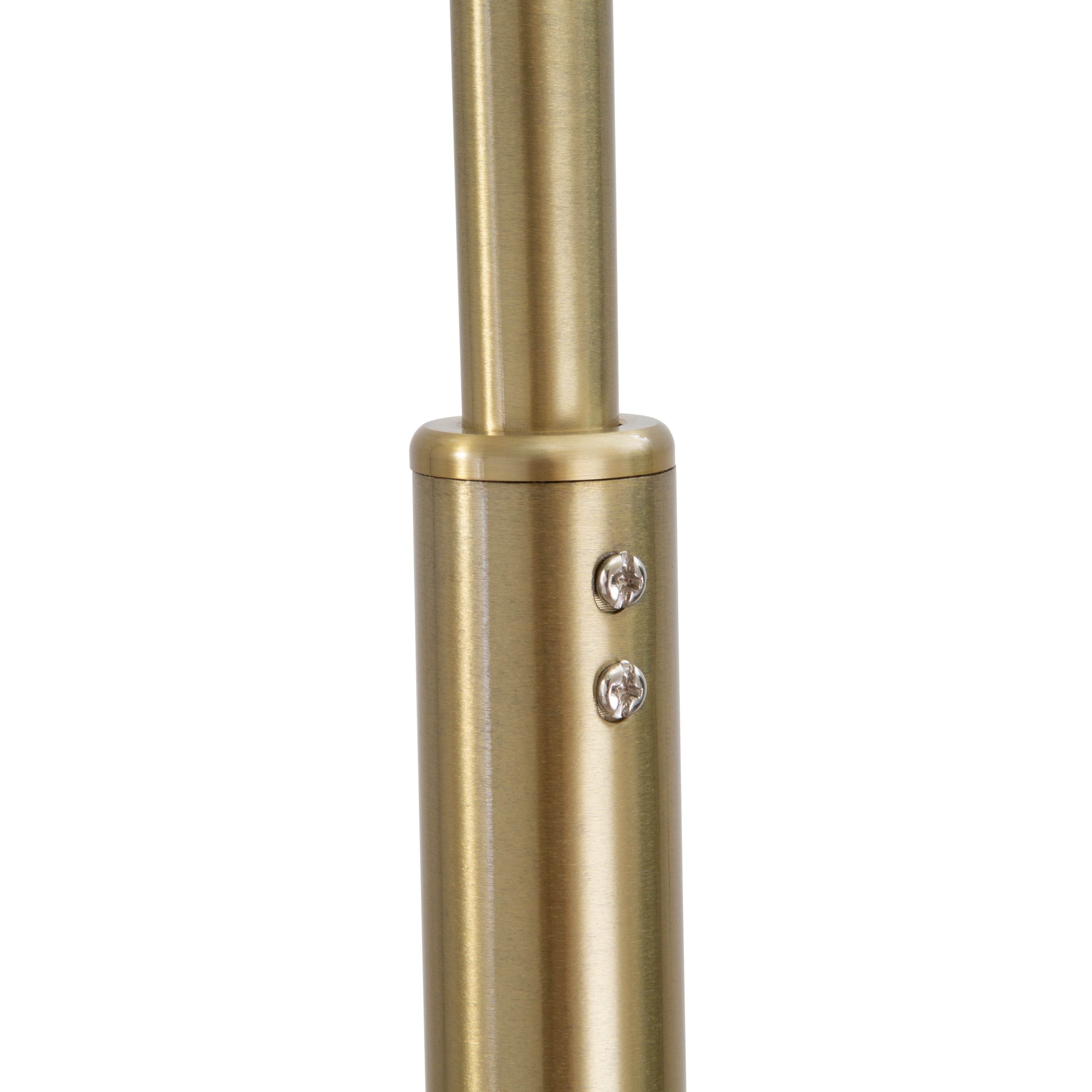 Lampadaire arqué réglable en acier Q-Max 81 avec abat-jour extra large et base en marbre