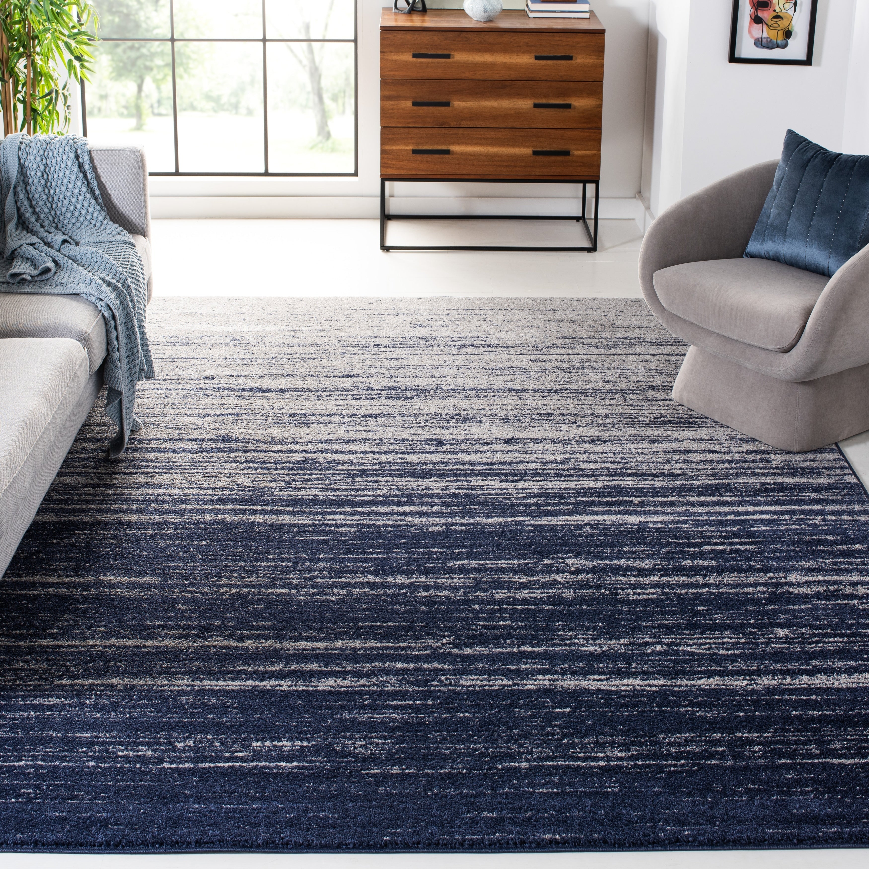 Tapis Adirondack Mieko moderne ombré vieilli SAFAVIEH