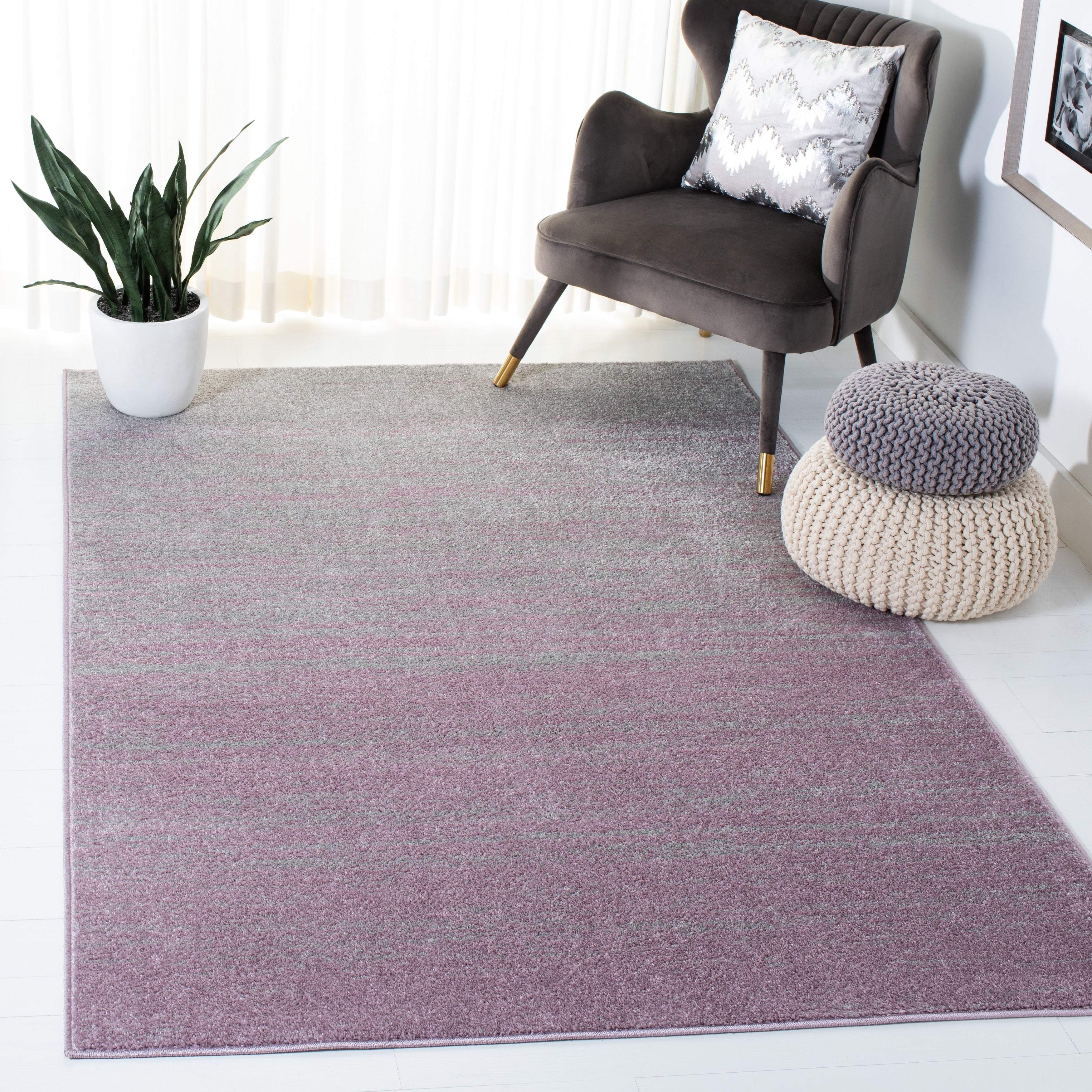 Tapis Adirondack Mieko moderne ombré vieilli SAFAVIEH