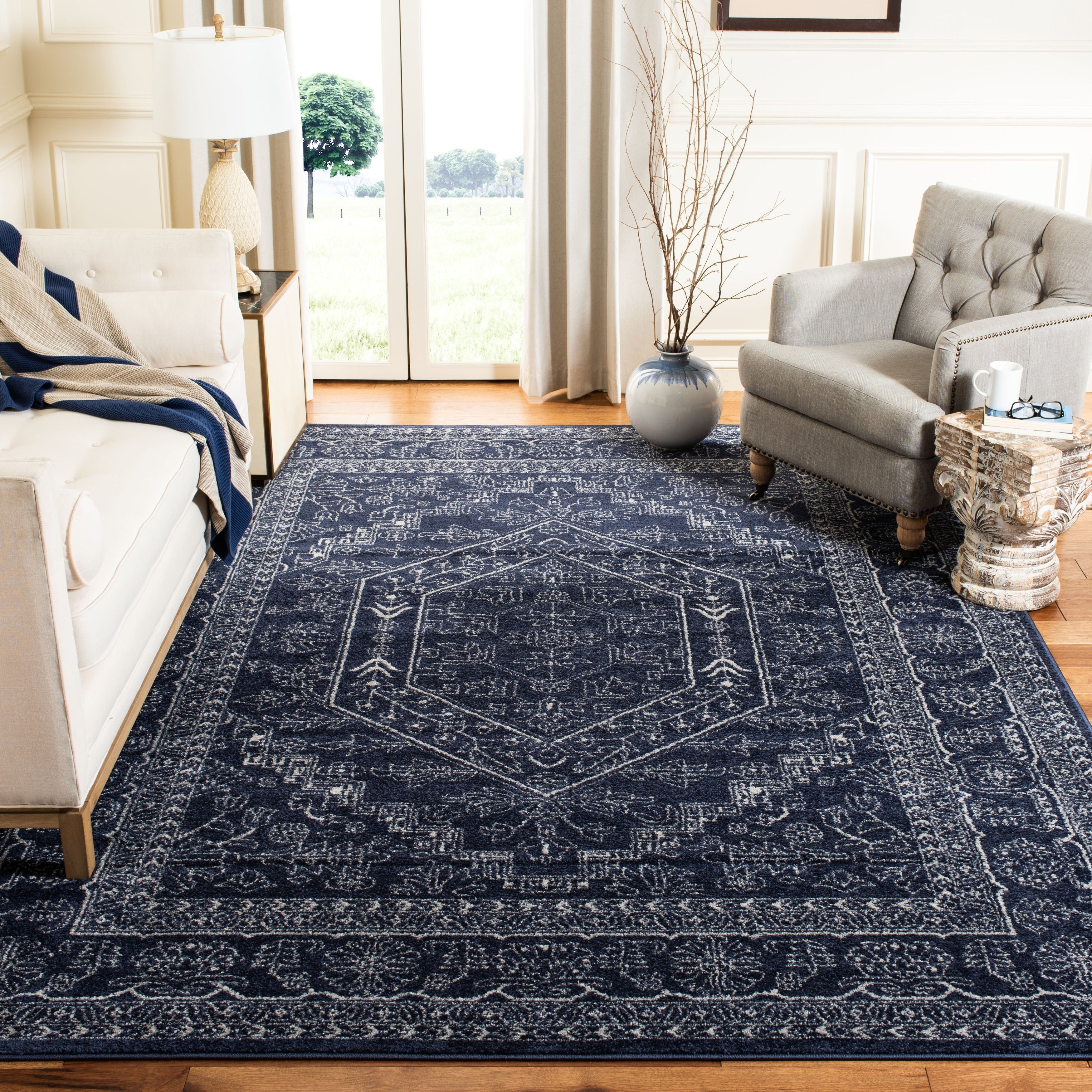 Tapis médaillon oriental rustique Adirondack Sian de SAFAVIEH