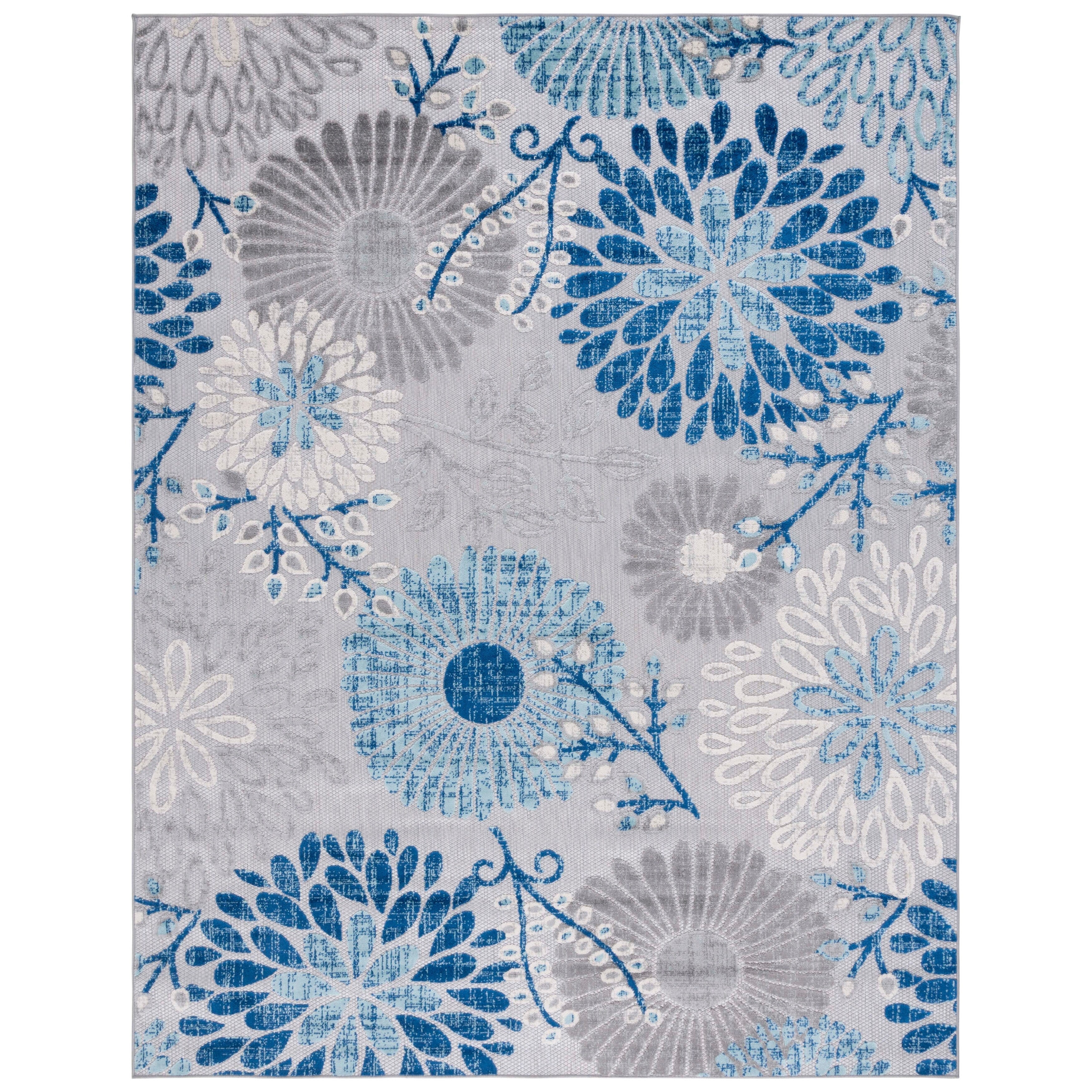 SAFAVIEH Tapis floral de patio imperméable intérieur/extérieur Cabana Hillechien