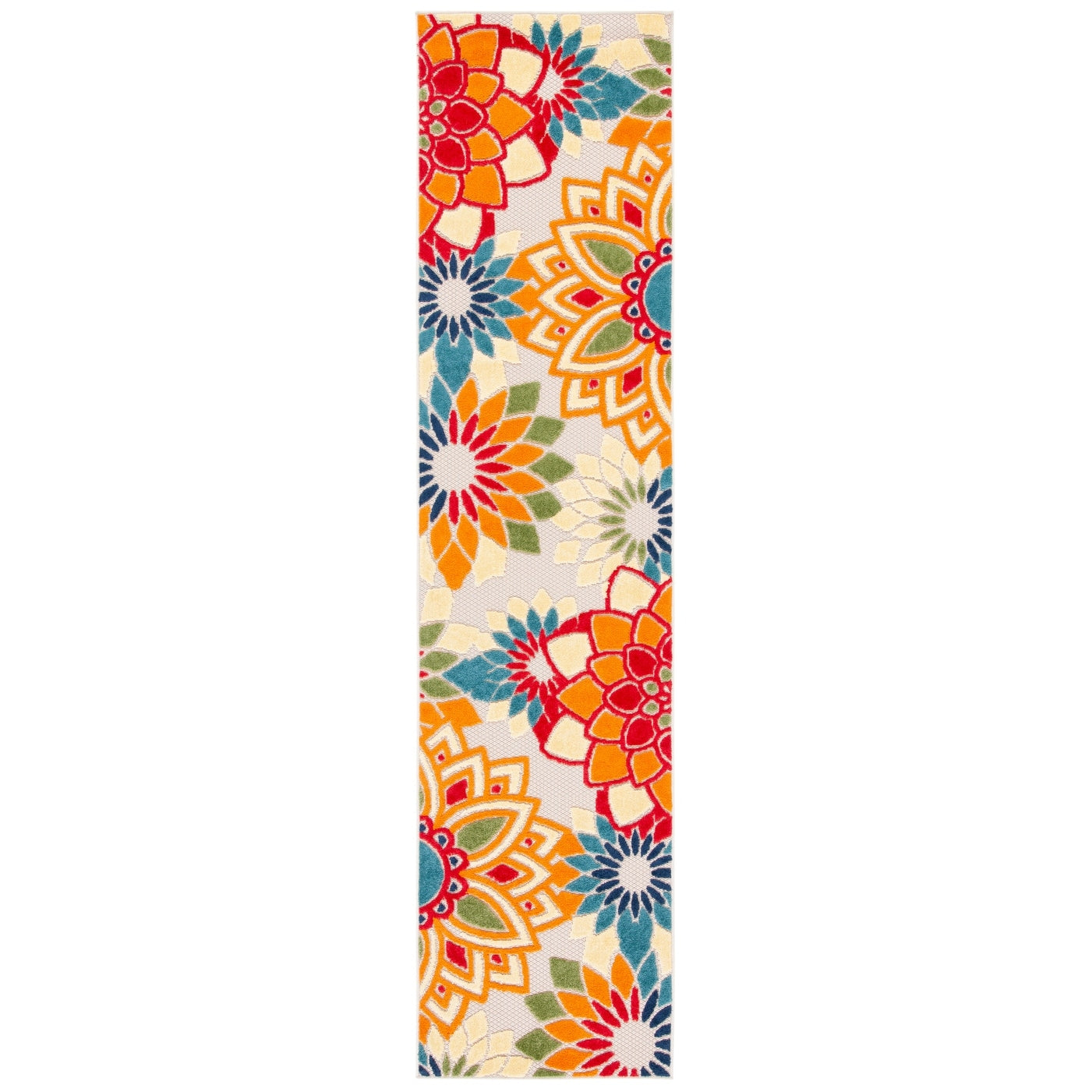 Tapis de patio imperméable à motif floral pour intérieur/extérieur SAFAVIEH Cabana Ingke