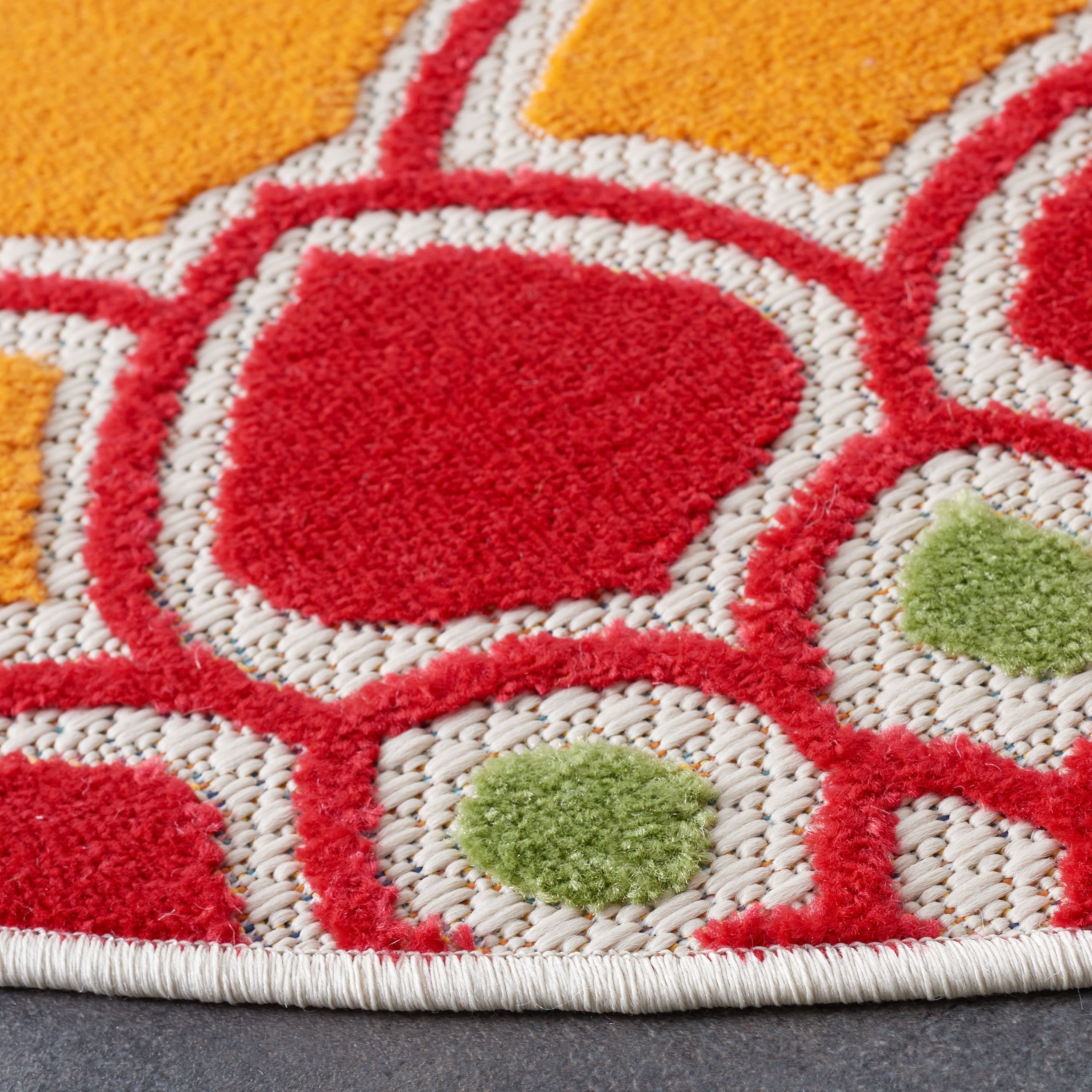 Tapis de patio imperméable à motif floral pour intérieur/extérieur SAFAVIEH Cabana Ingke