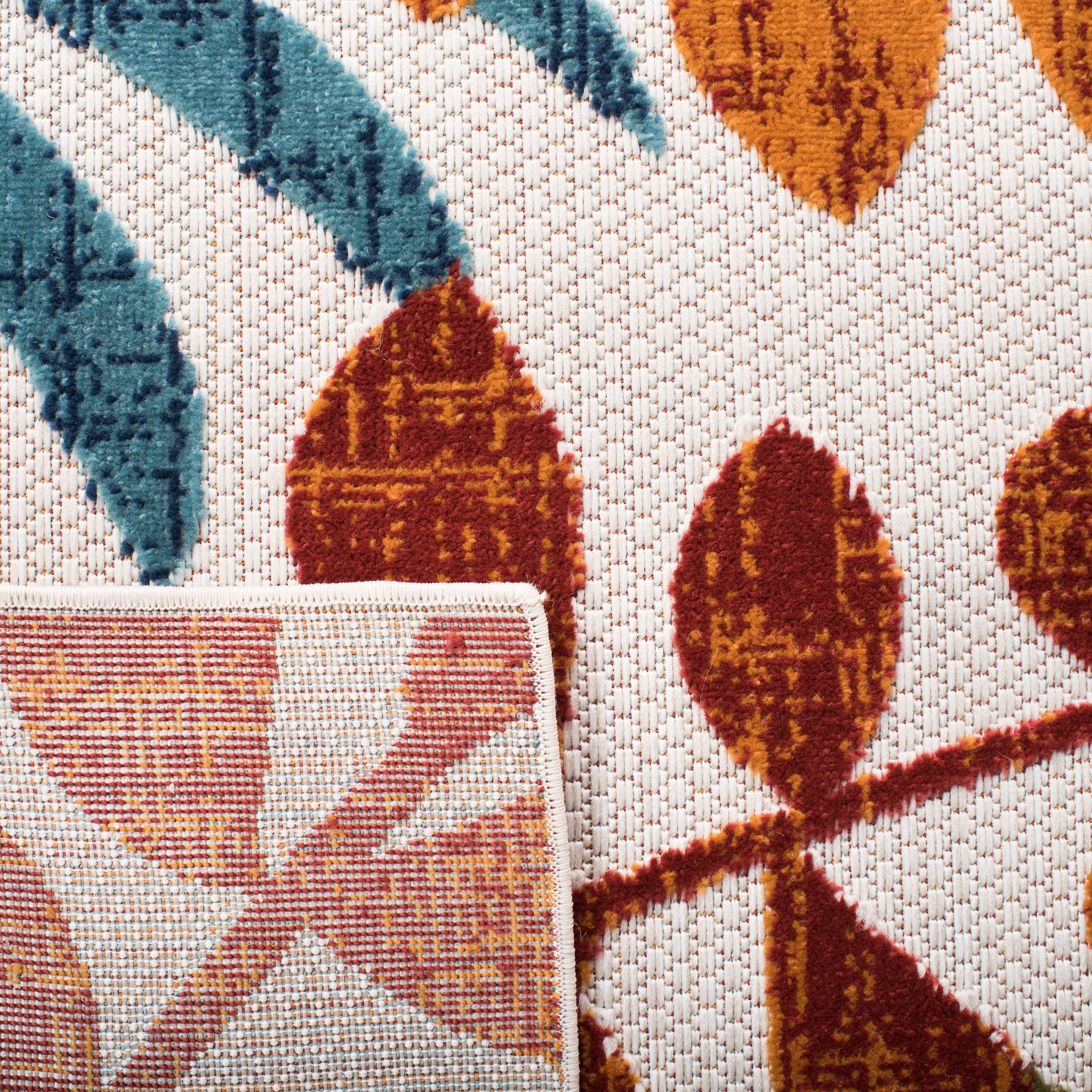 Tapis de patio imperméable à motif floral pour intérieur/extérieur SAFAVIEH Cabana Neera