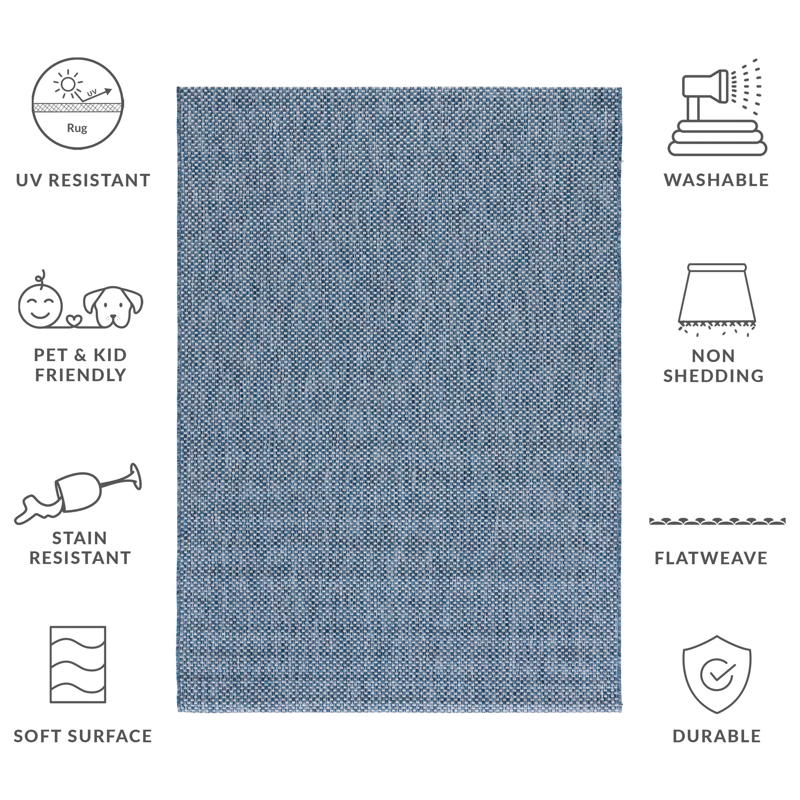 Tapis de jardin imperméable pour intérieur/extérieur SAFAVIEH Courtyard Begajeta.